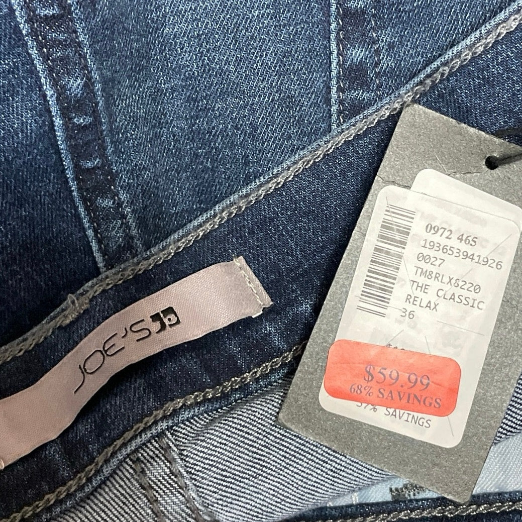 NEW Joe's The Classic Relax Mens Blue High Rise Straight Denim Jeans Pants Sz 36 - Image 4