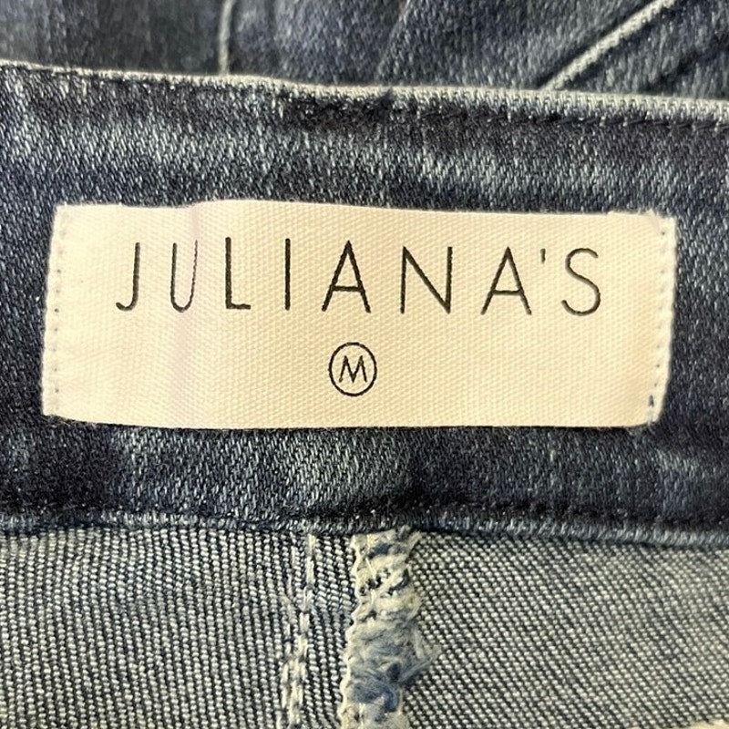 New Juliana’s Boutique Women's Blue Denim High Rise Fringe Trim Skinny Jeans M - Image 5