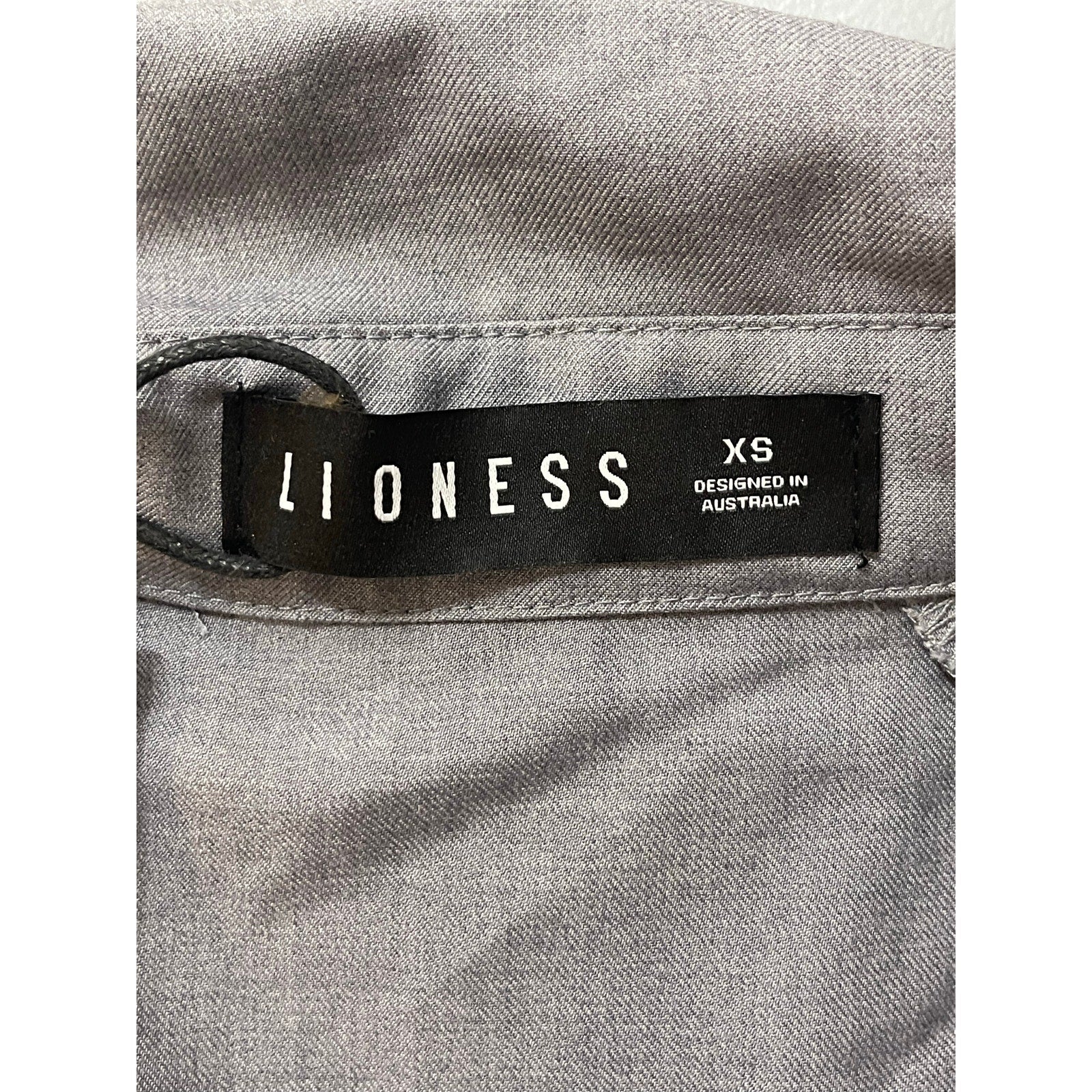 NEW Lioness Trencherous Women Slate Gray Double Breasted Tie Trench Coat Size XS - Image 5