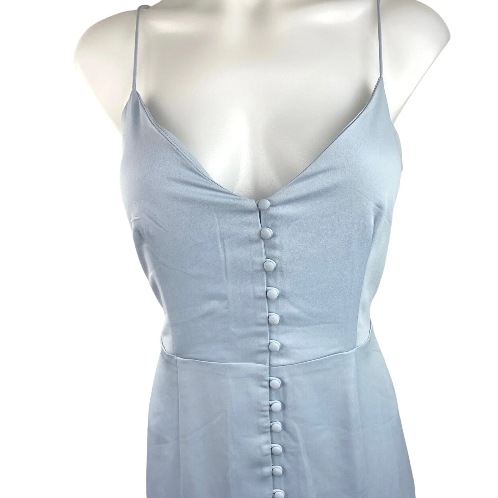 New Look NWT Blue Sleeveless Strap Formal Bridesmaid Prom Maxi Evening Dress 8 - Image 3