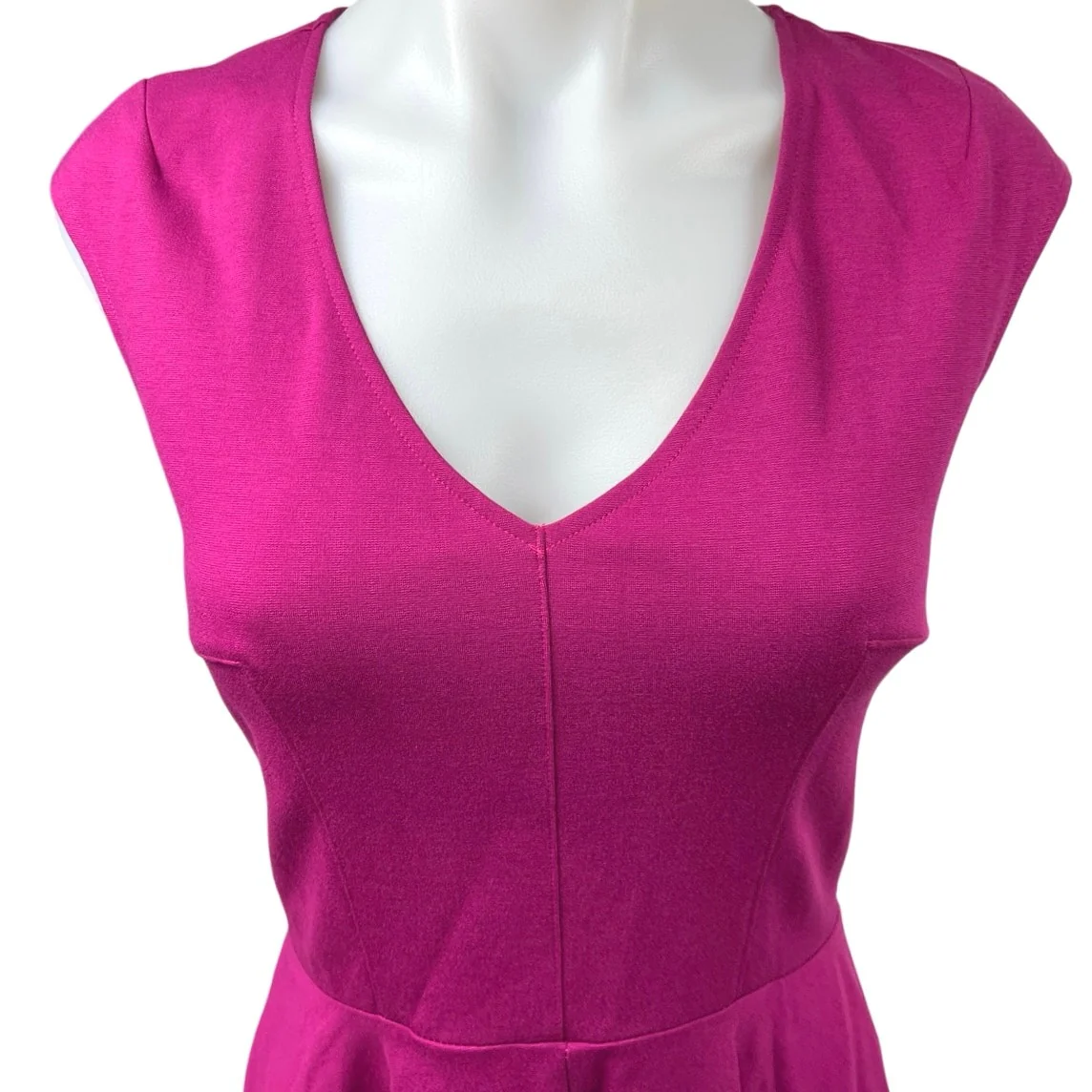 NEW Love...ady Purple Sleeveless Scoop Neck Stretch Mini Fit & Flare Dress Sz M - Image 3