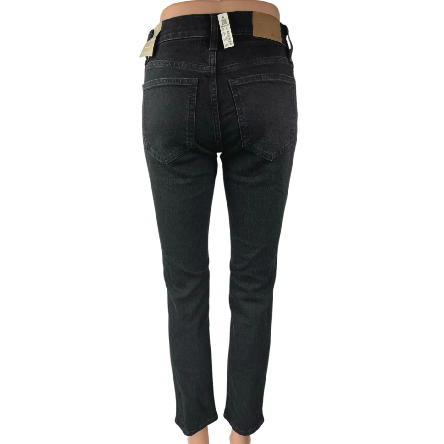 NEW Madewell The Perfect Vintage Women's Black Mid Rise Skinny Denim Jeans 23 - Image 3