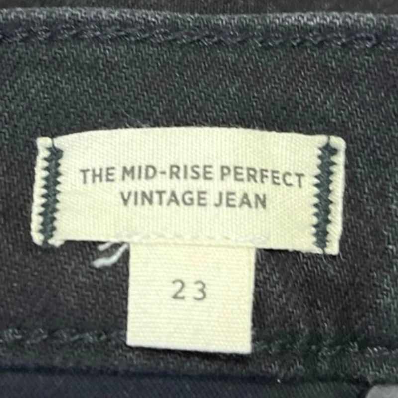 NEW Madewell The Perfect Vintage Women's Black Mid Rise Skinny Denim Jeans 23 - Image 6