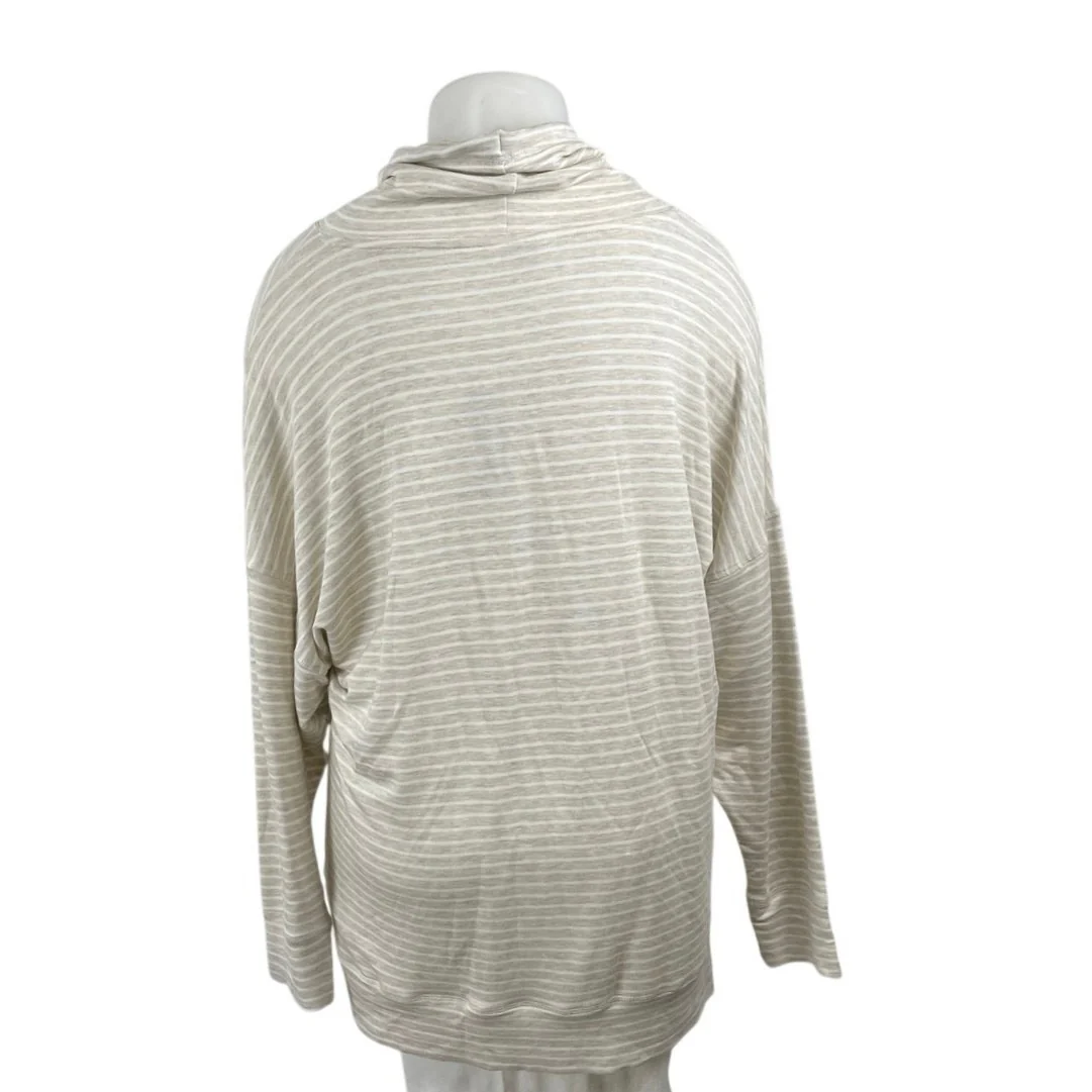 NEW Marks & Spencer Stripe Hooded Long Sleeve Casual Lounge Tee T-Shirt Top 18 - Image 4