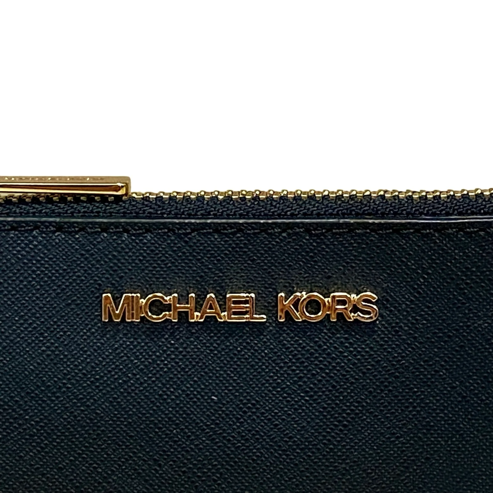 NEW Michael Kors Jet Set Travel Black Zip Card Coin Purse Pouch Wallet OS - Image 2