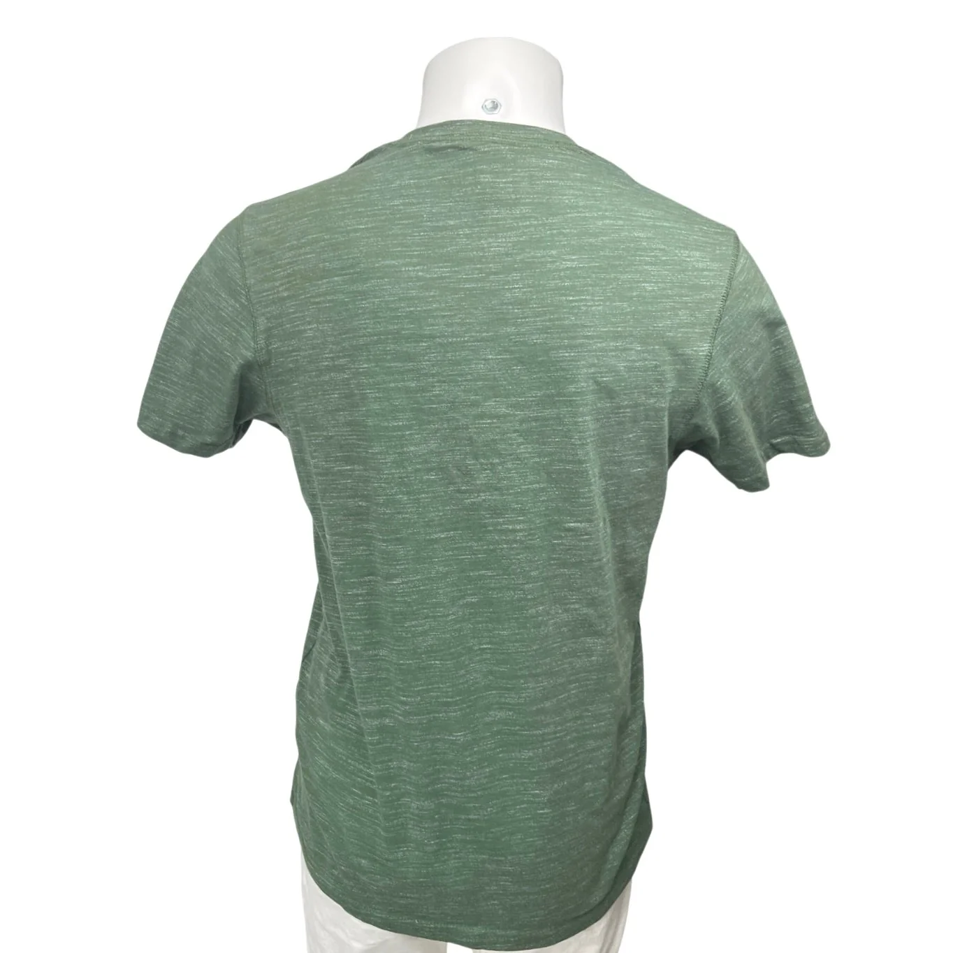 NEW Mountain Warehouse Men's Green Short Sleeve Button Henley Tee T-Shirt Top M - Image 2