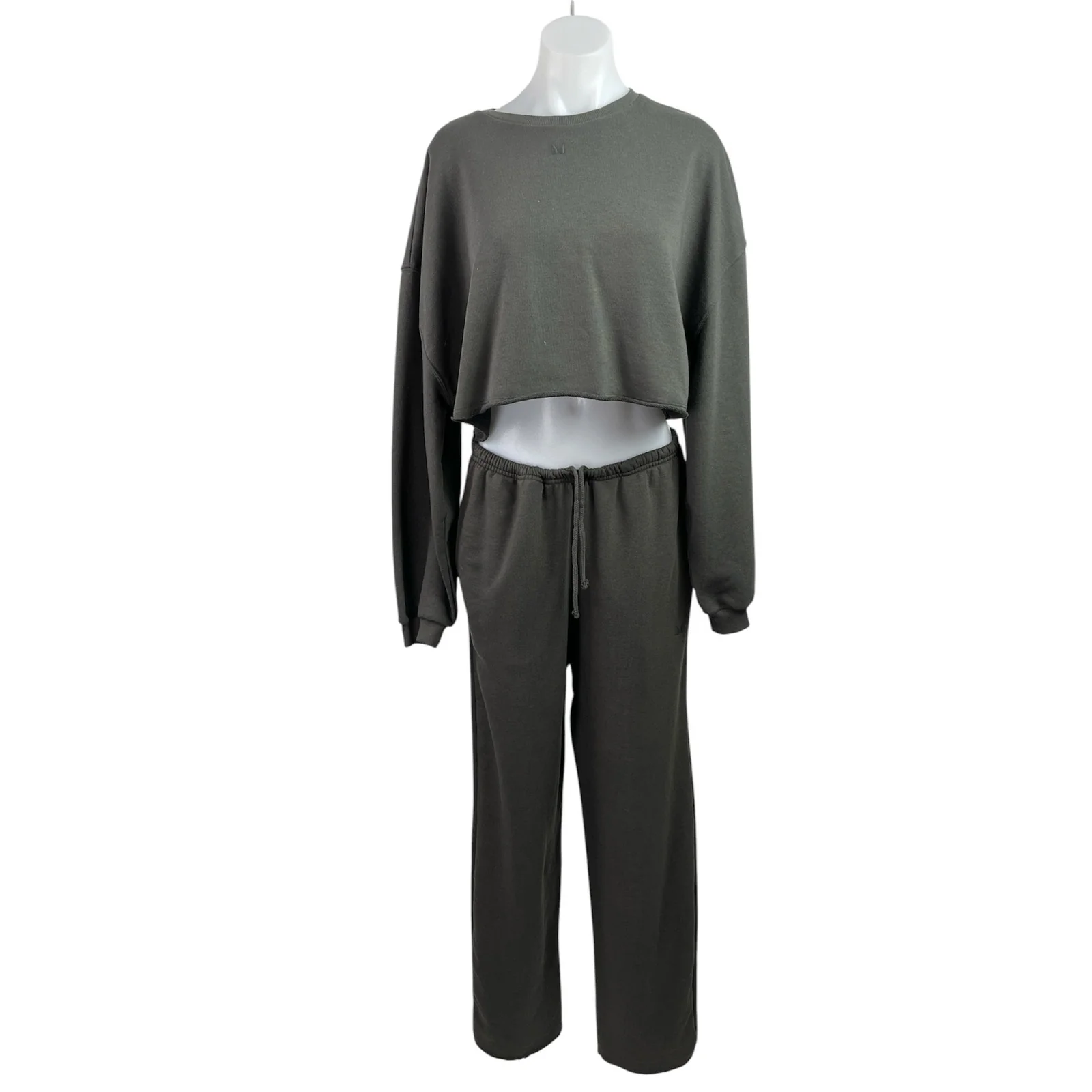 NEW MP Tempo Hybrid Brown Long Sleeve Workout Sweatshirt & Jogger Pants Set Sz M