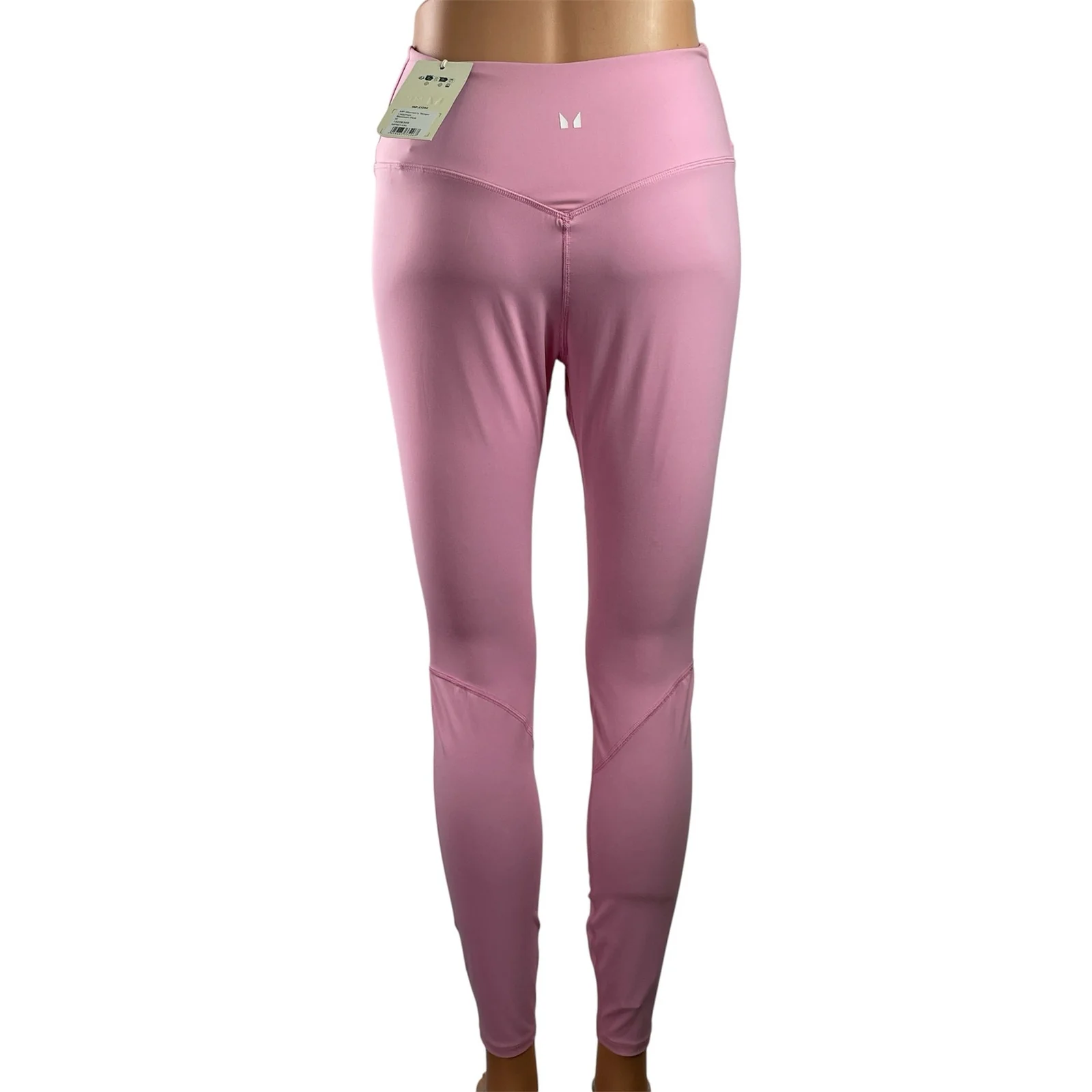 NEW MP Tempo Womens Pink Mid Rise Skinny Activewear Workout Leggings Pants Sz M - Image 3