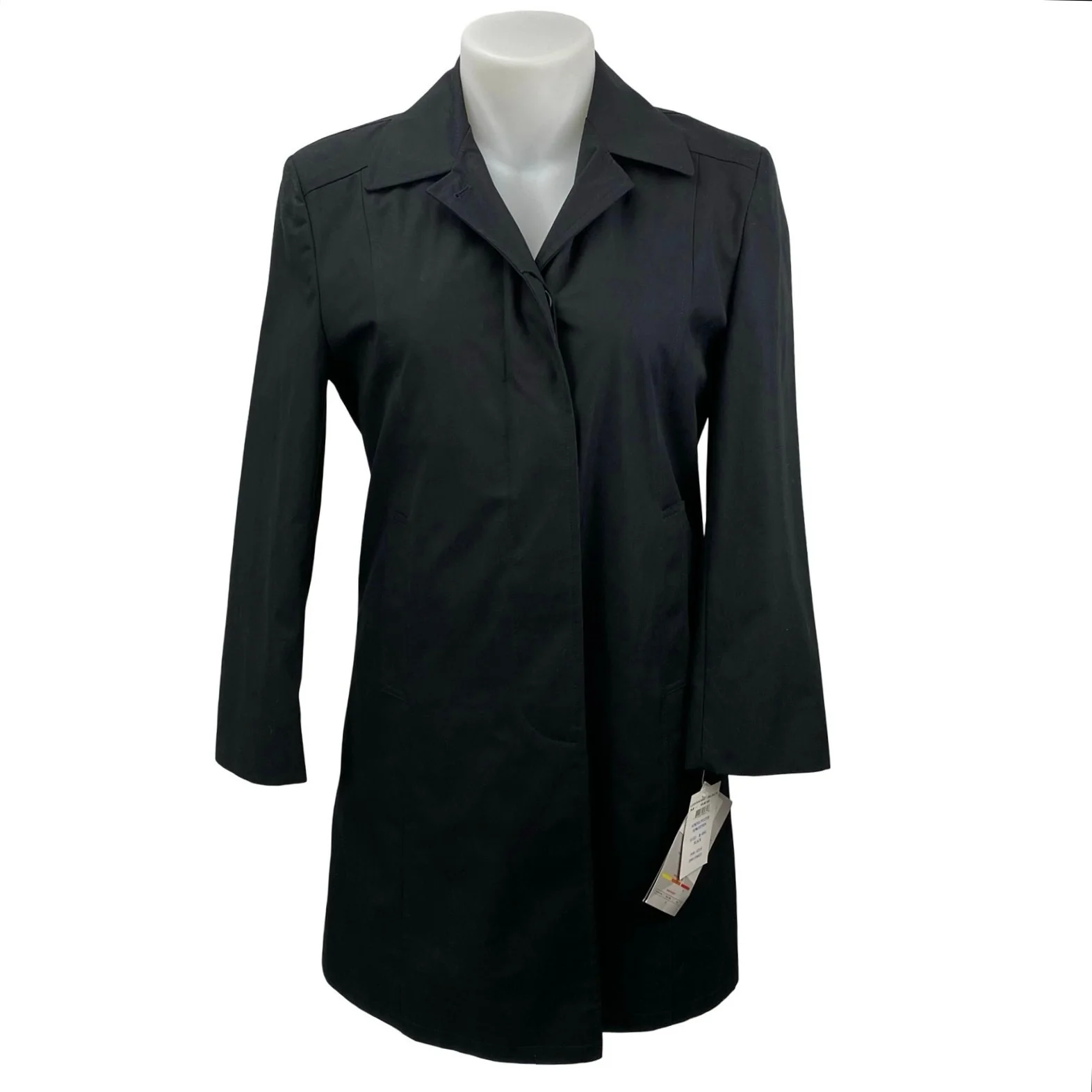 NEW Murphy & Hartelius Lorraine Long Sleeve Single Breasted Trench Coat Jacket M