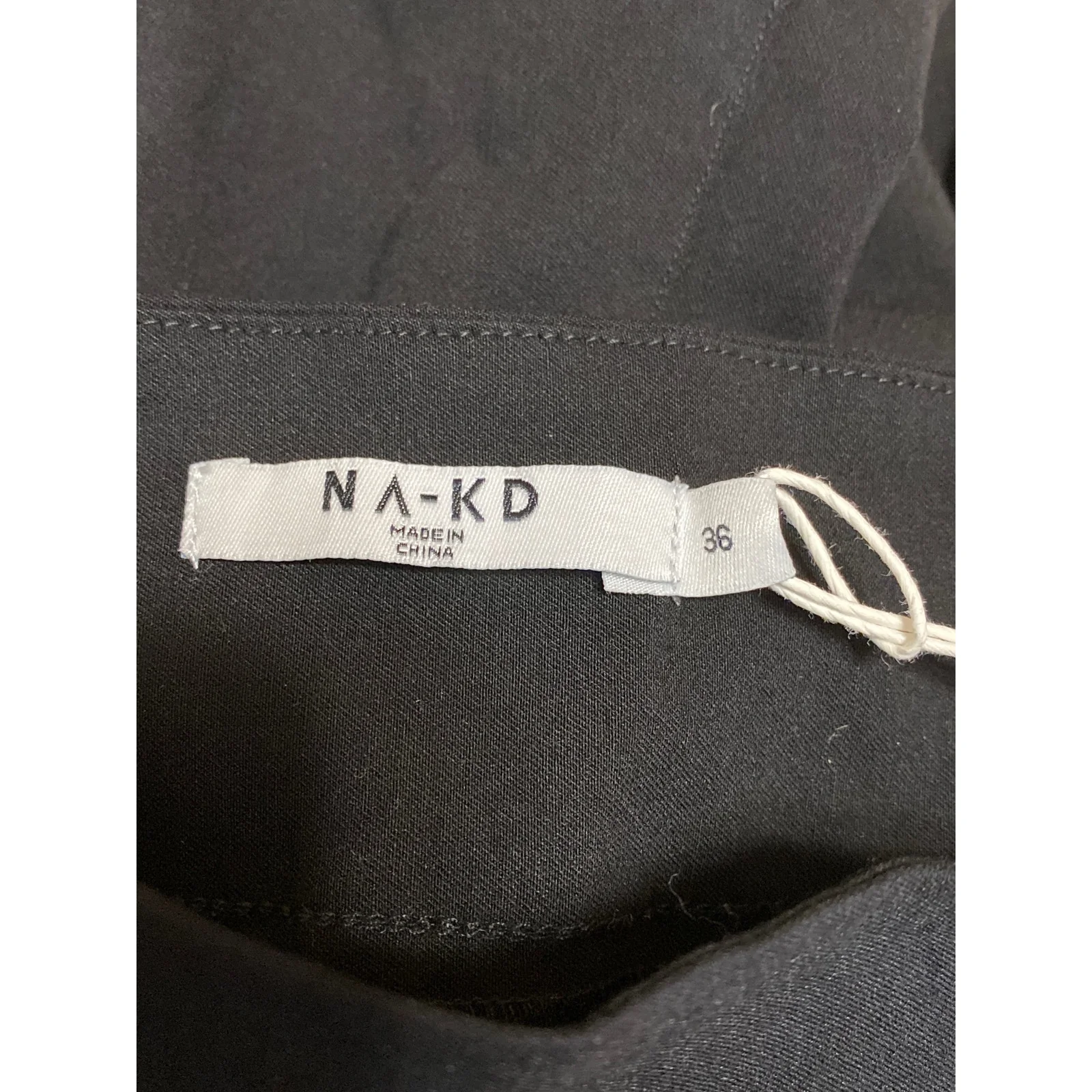 NEW NA-KD Black High Rise Slim Active Jean-ish Leggings Skinny Trousers Pants 36 - Image 4