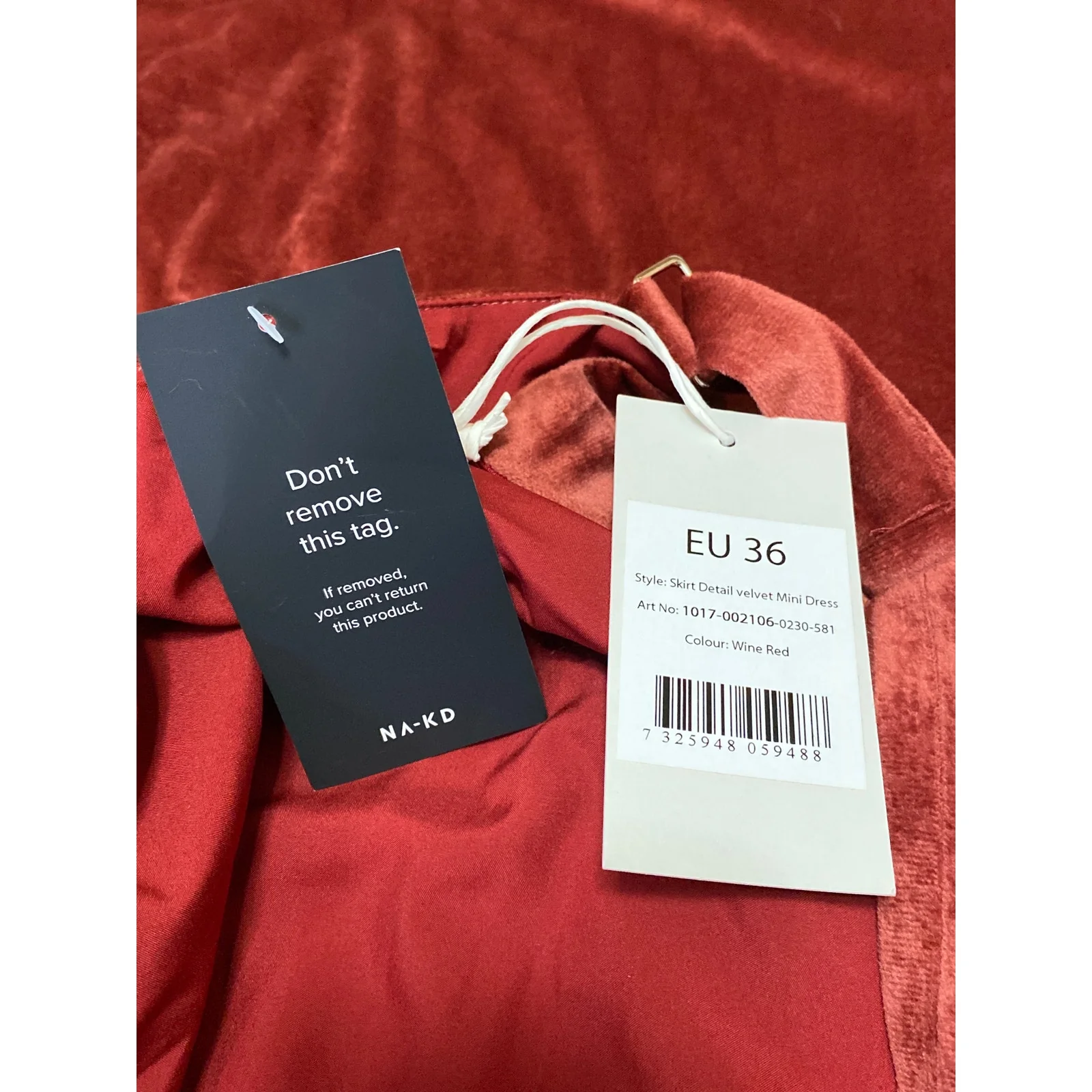 NEW NA-KD Pink Velvet Velour Sleeveless Cami Camisole Mini Pencil Dress 36 US S - Image 4