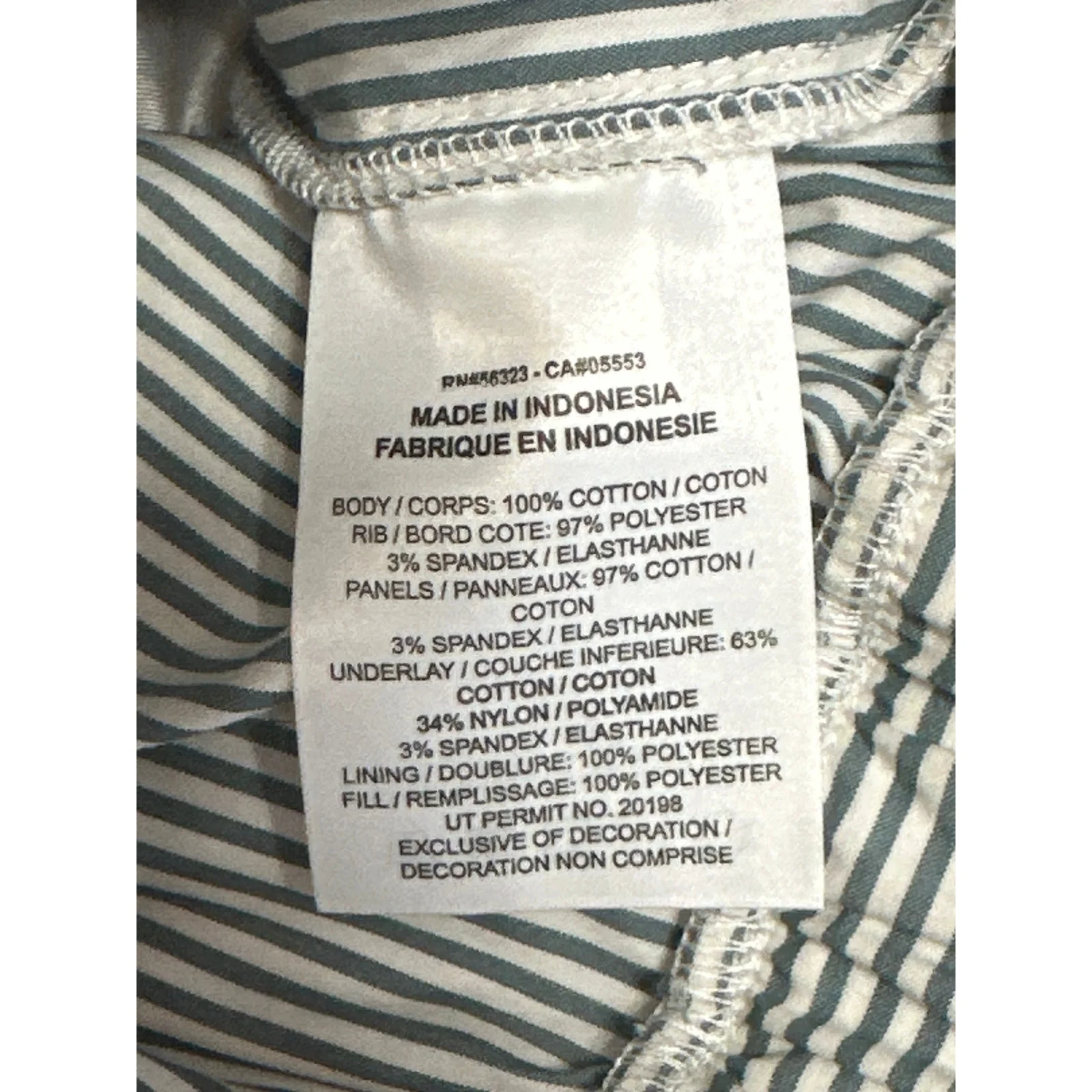 NEW Nike Destroyer White Gray Striped Oversized Canvas Cropped Jacket Size L - Image 6