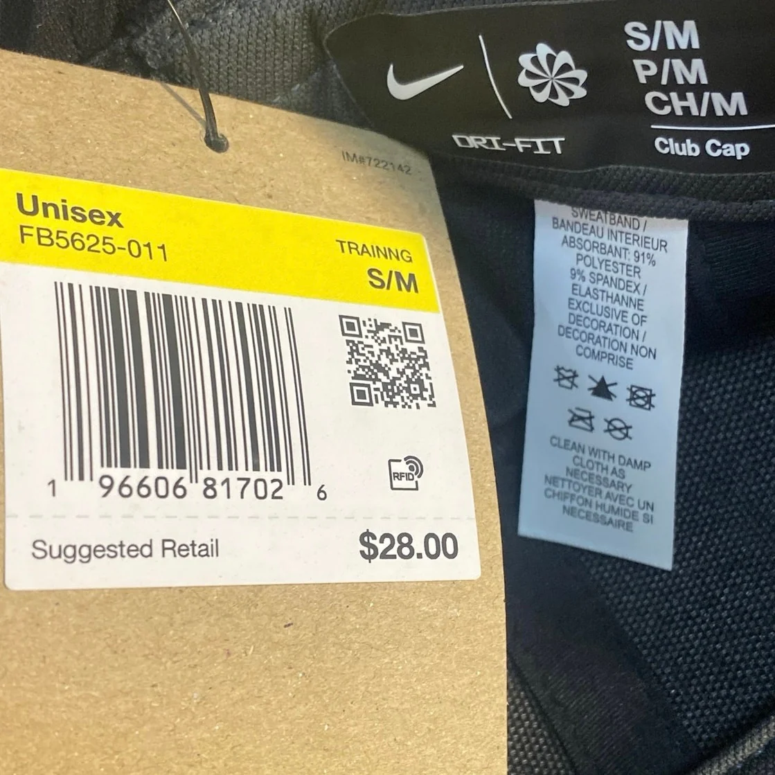 NEW Nike Dri-FIT Club Structured Swoosh Unisex Navy Blue Adjustable Cap Hat OS - Image 3