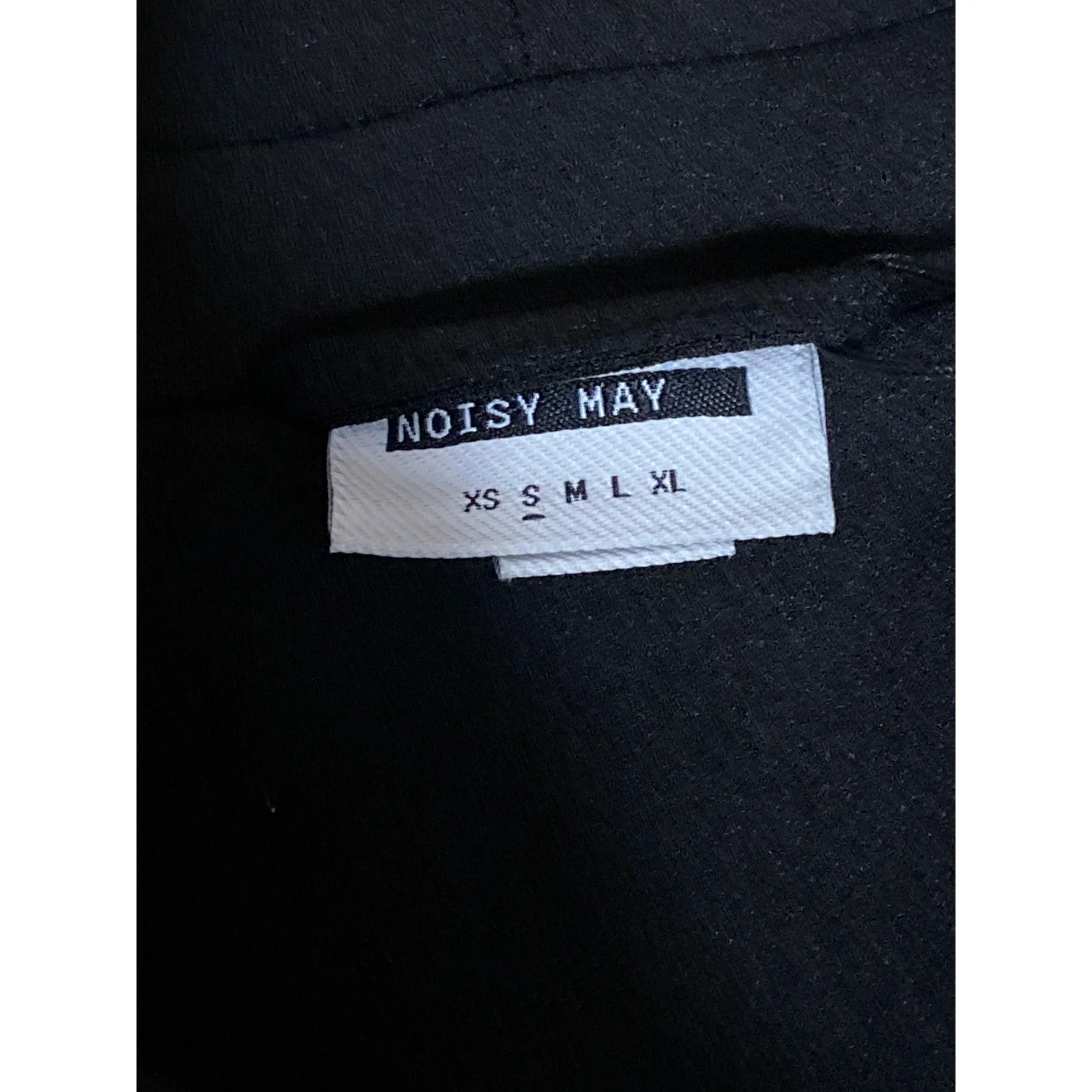 NEW Noisy May Black One Button Collared Long Sleeve Pocket Blazer Coat Jacket S - Image 4