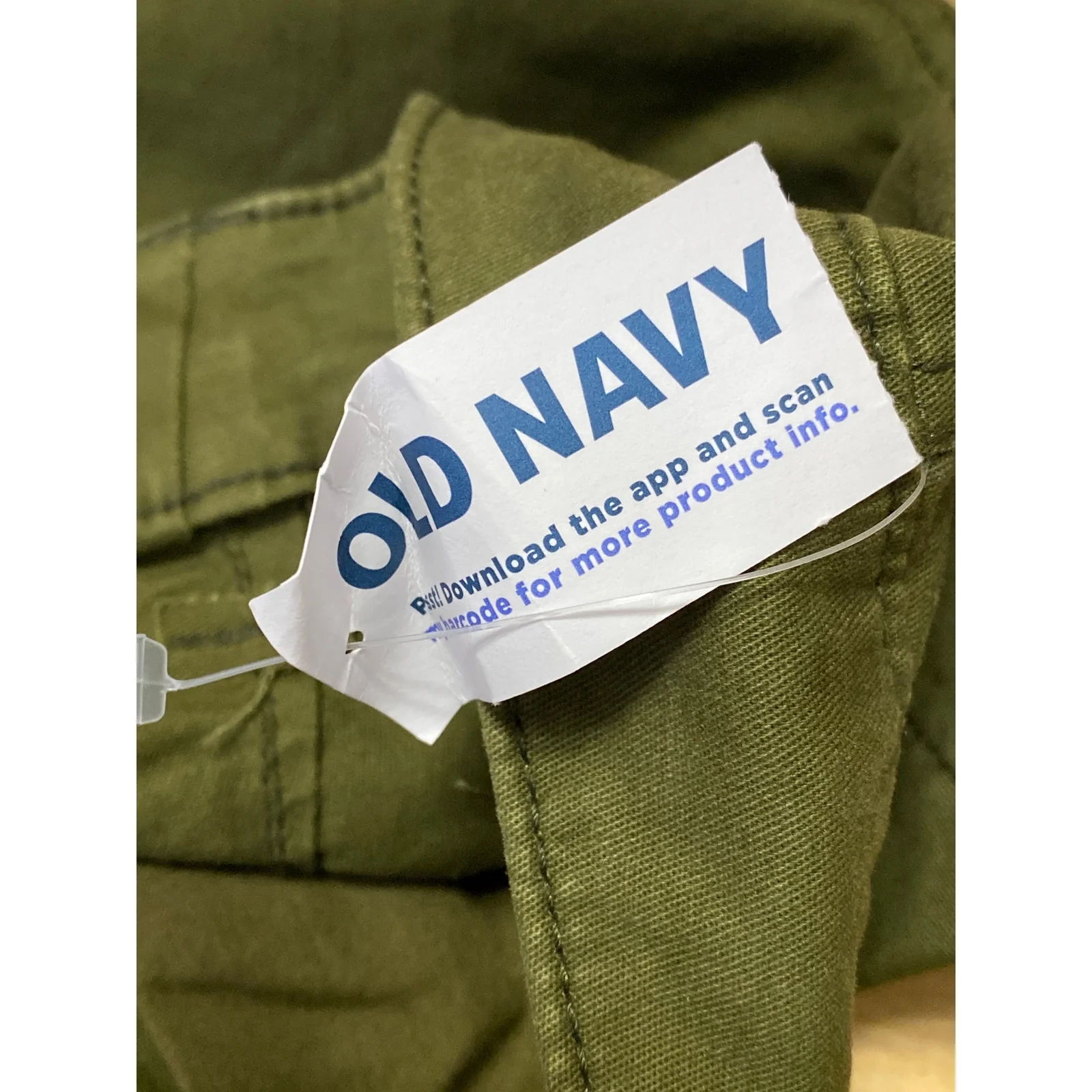 NEW Old Navy Women's Army Green High Rise Straight Wide Leg Khaki Chino Pants S - Image 5