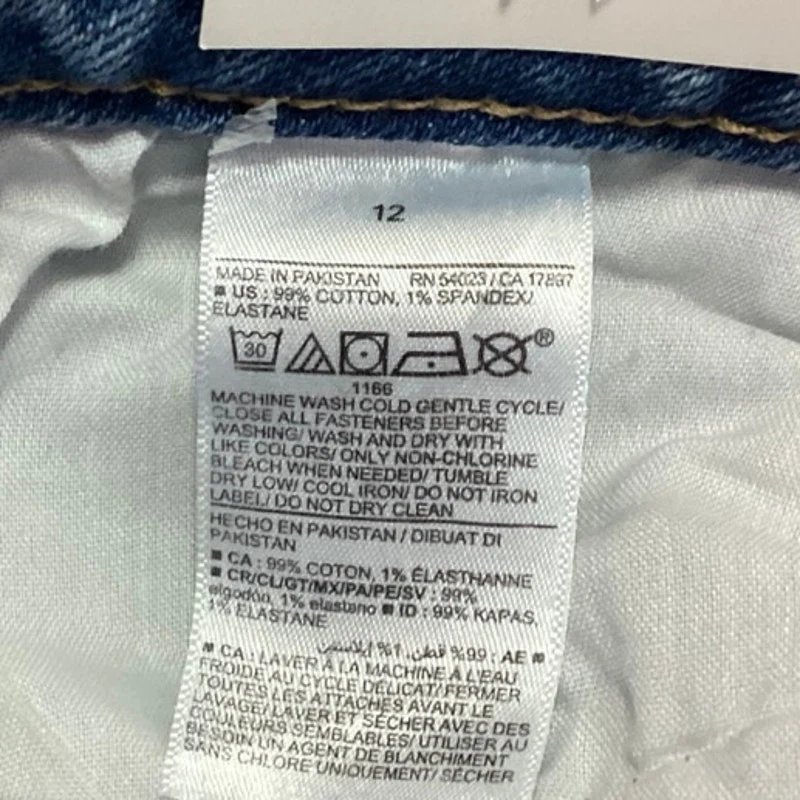 NEW Old Navy Women's Blue High Rise Curvy O.G. Straight Denim Jeans Size 12 - Image 6