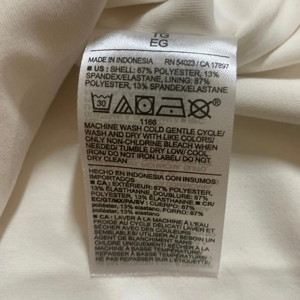 NEW Old Navy Women's White V Neck Long Sleeve Casula Tee Basic T-Shirt Top Sz XL - Image 5