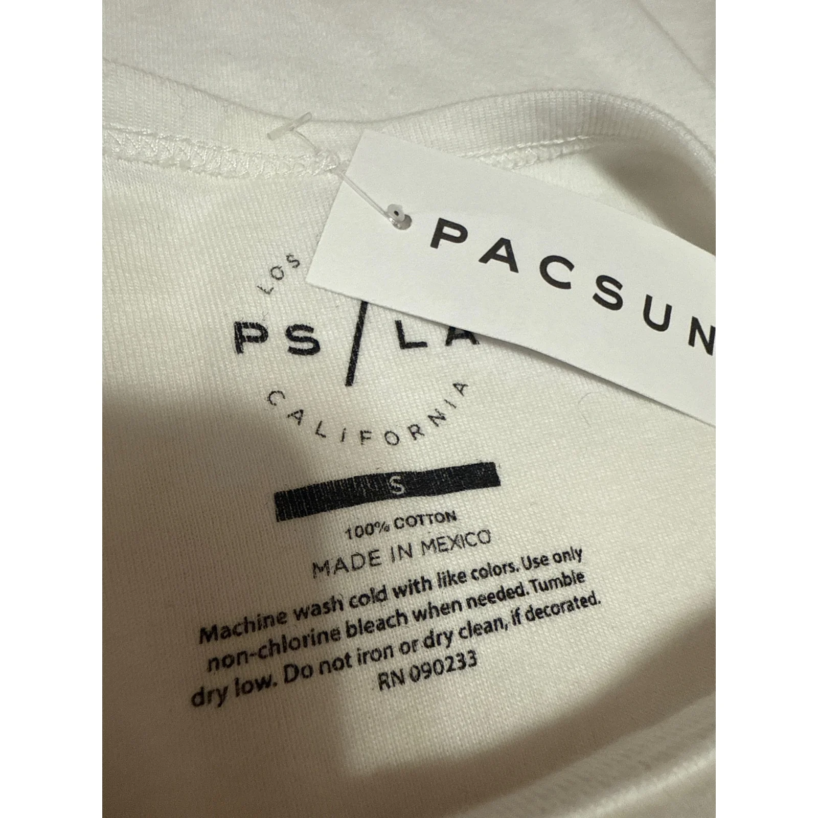 NEW Pacsun Women's White Black Short Sleeve Angels Greek T Shirt Tee Top Size S - Image 4