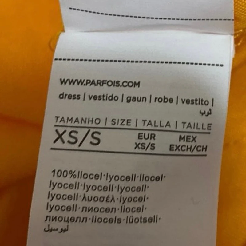 NEW Parfois Yellow Orange Short Sleeve Button Up Midi Shirt Dress Size XS/S - Image 4