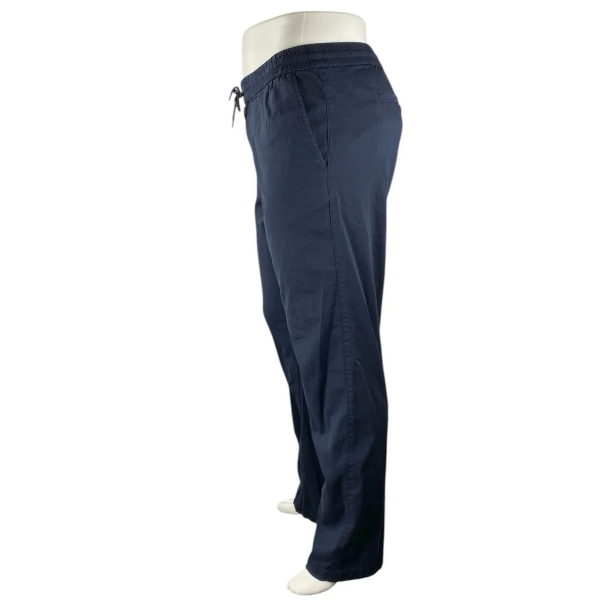 NEW Quince Women's Navy Blue High Rise Straight Leg Trousers Dress Pants Size XL - Image 2