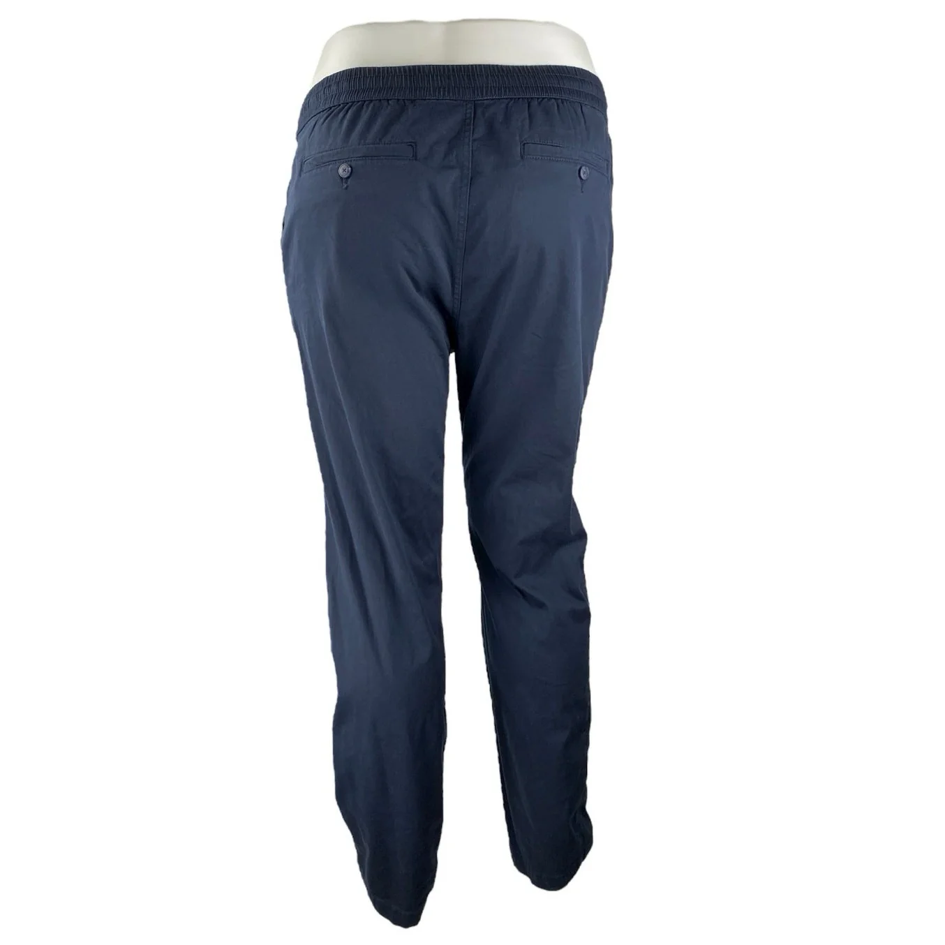 NEW Quince Women's Navy Blue High Rise Straight Leg Trousers Dress Pants Size XL - Image 3
