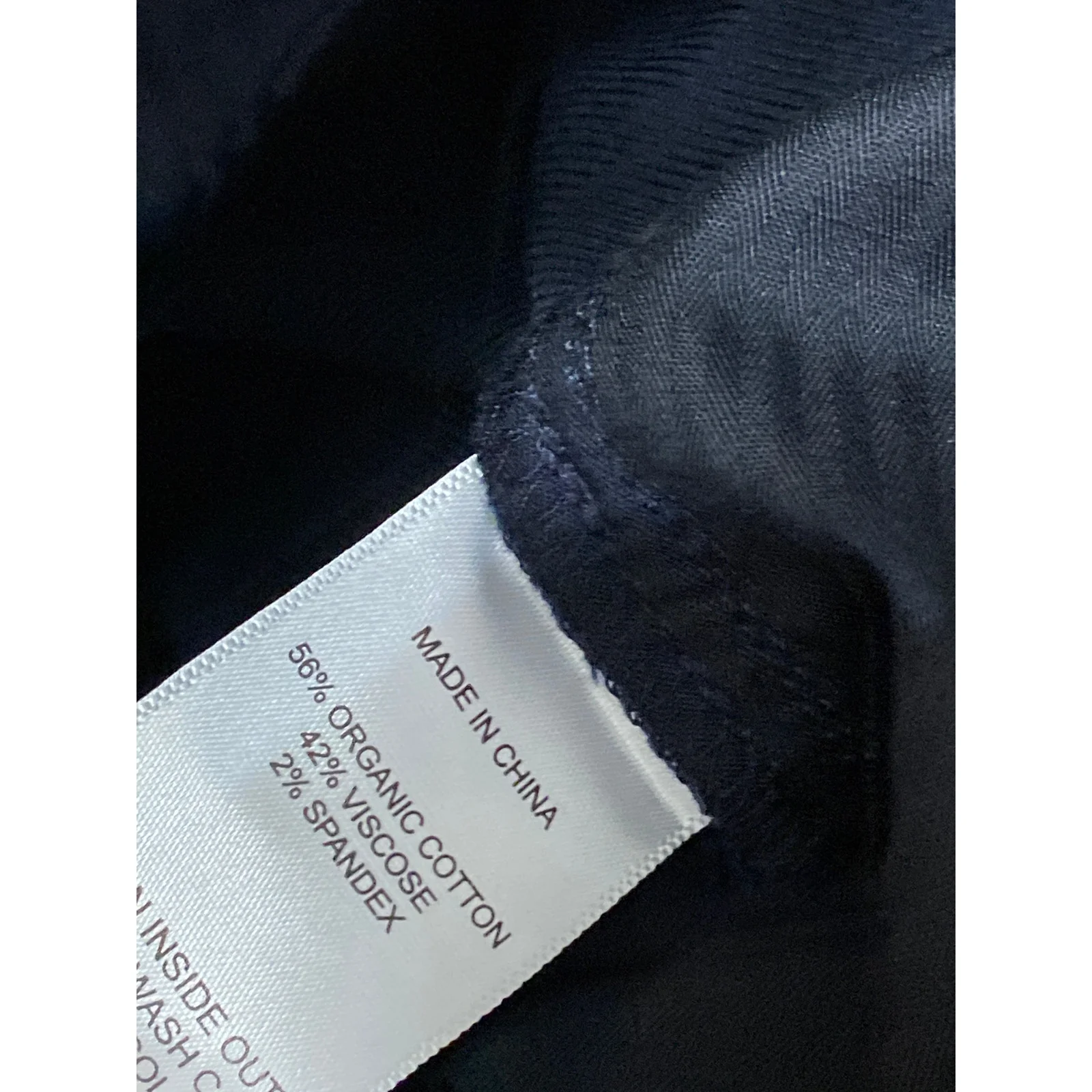 NEW Quince Women's Navy Blue High Rise Straight Leg Trousers Dress Pants Size XL - Image 5