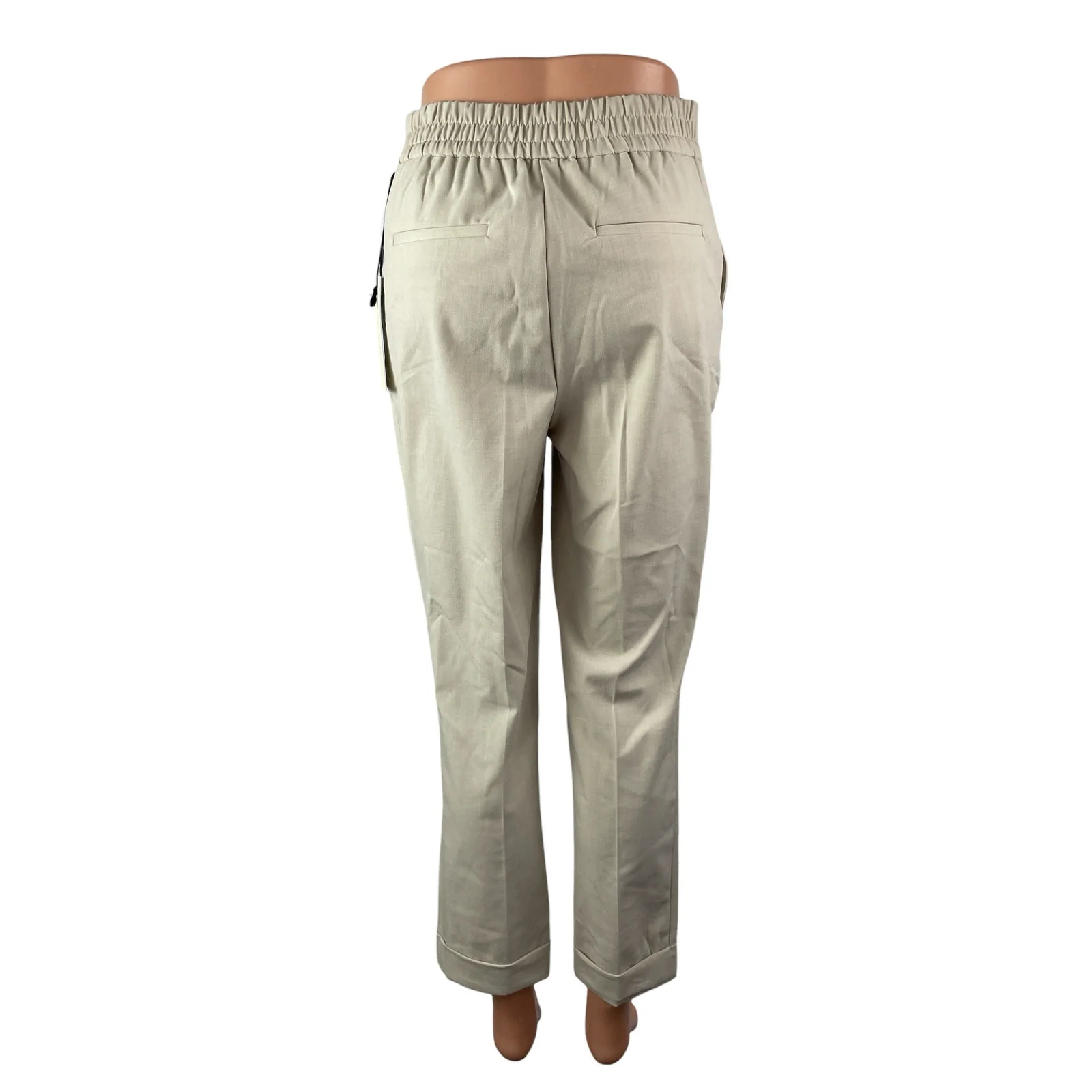 NEW Rachel Zoe Women's Gray High Waisted Straight Leg Trousers Pants Size S - Image 4