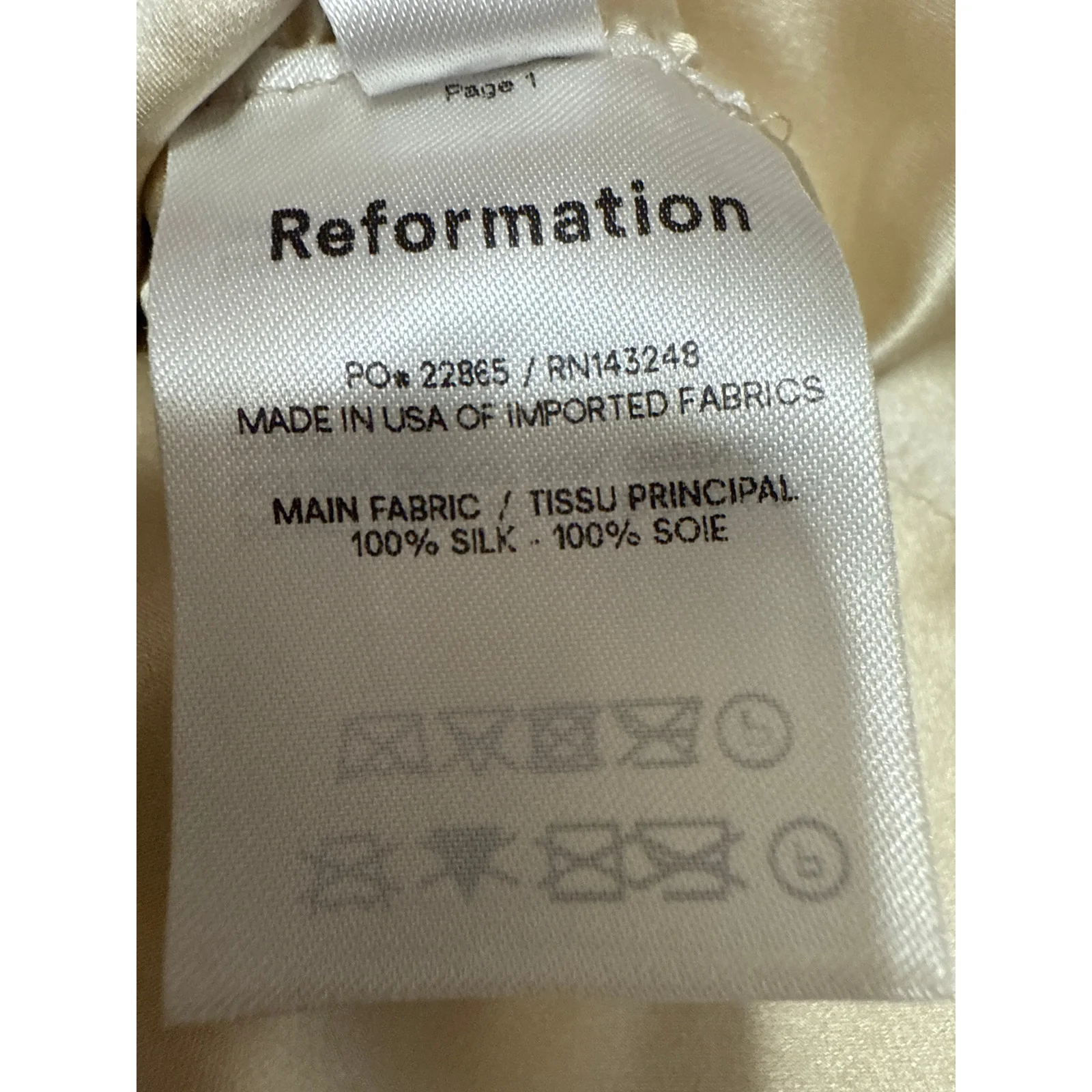 NEW Reformation Gold 100% Silk Sleeveless Cami Camisole Smocked Crop Tank Top 10 - Image 5
