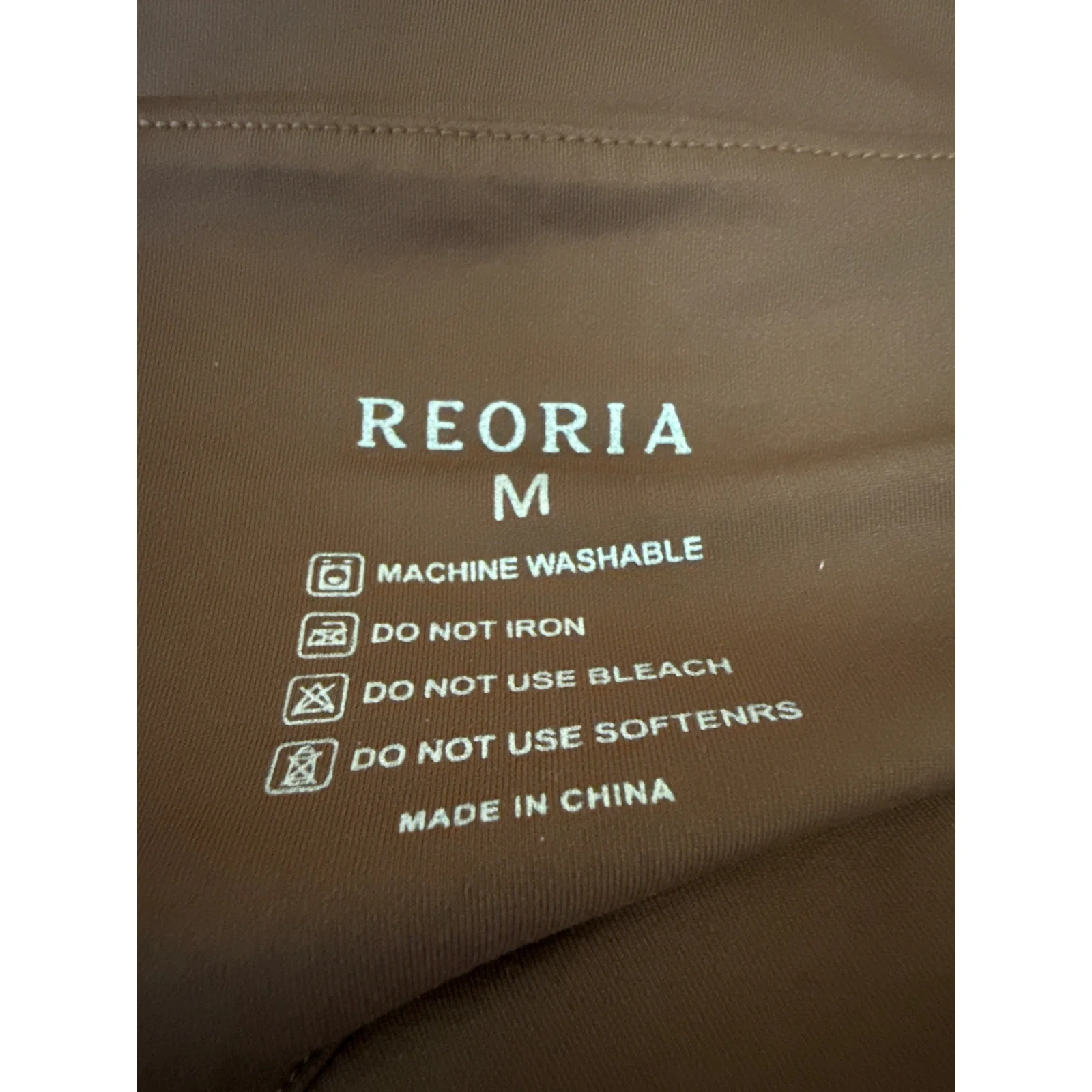 NEW Reoria Women's Brown Halter Sleeveless Plunging One Piece Bodysuit Top Sz M - Image 3