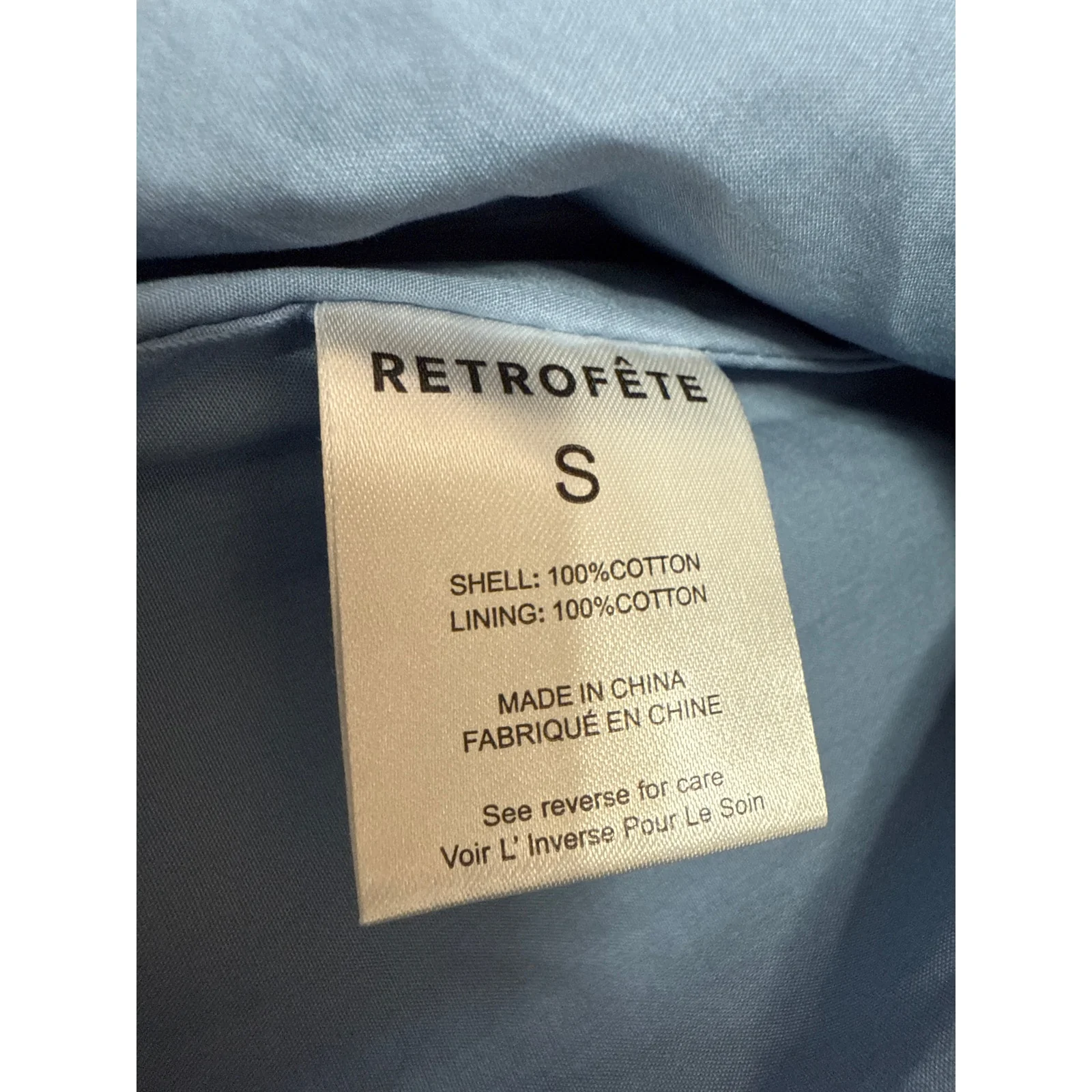 NEW Retrofete Blue Denim Strapless Sleeveless Mini A-Line Tank Tube Dress Size S - Image 5