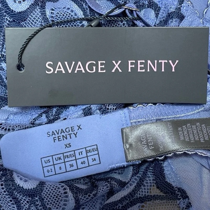 NEW Savage X Fenty Savage Not Sorry Floral Underwire Lace Teddy Cami Lingerie XS - Image 5
