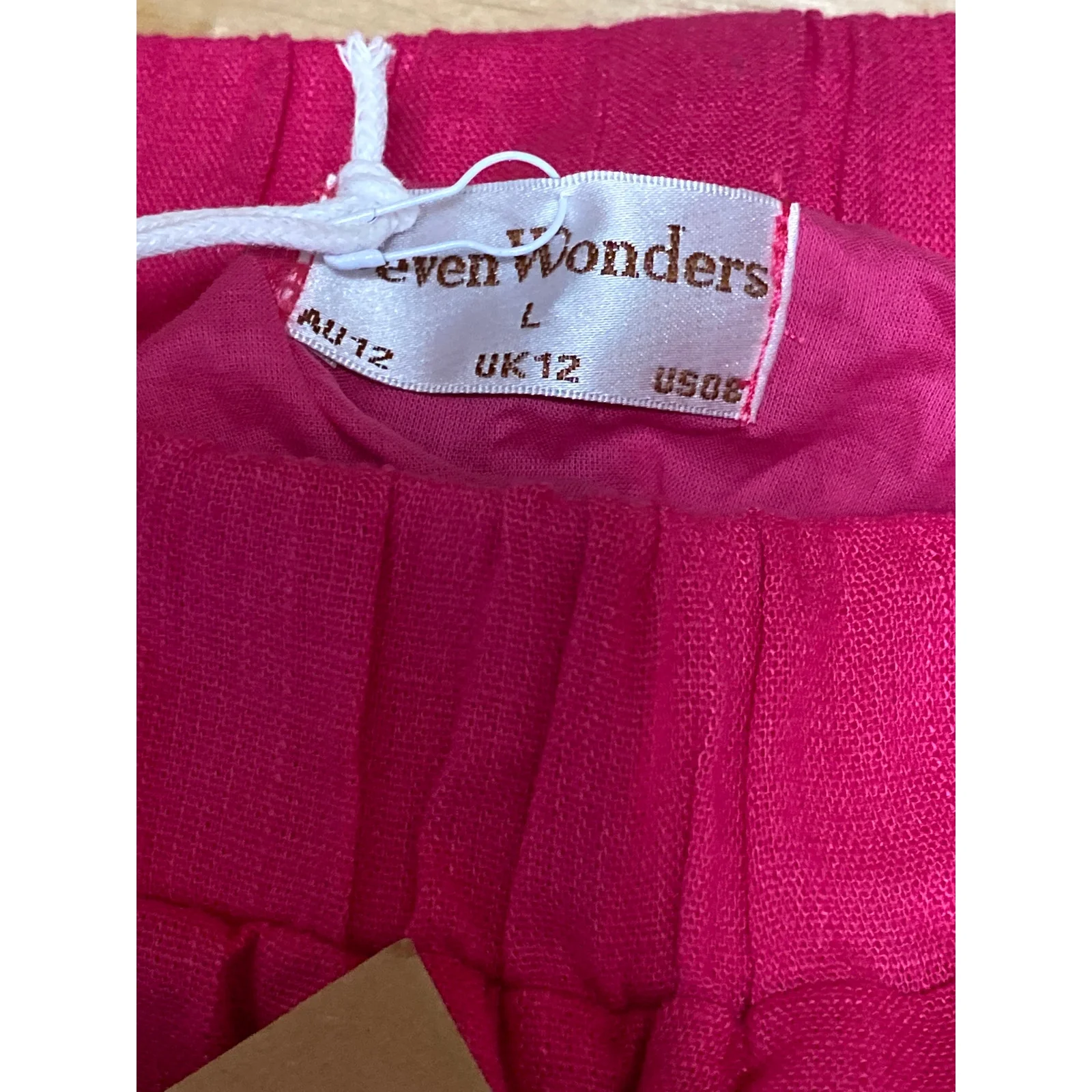 NEW Seven Wonders Chiara Women's Pink Elastic Waist Mini A-Line Skirt Size L - Image 4