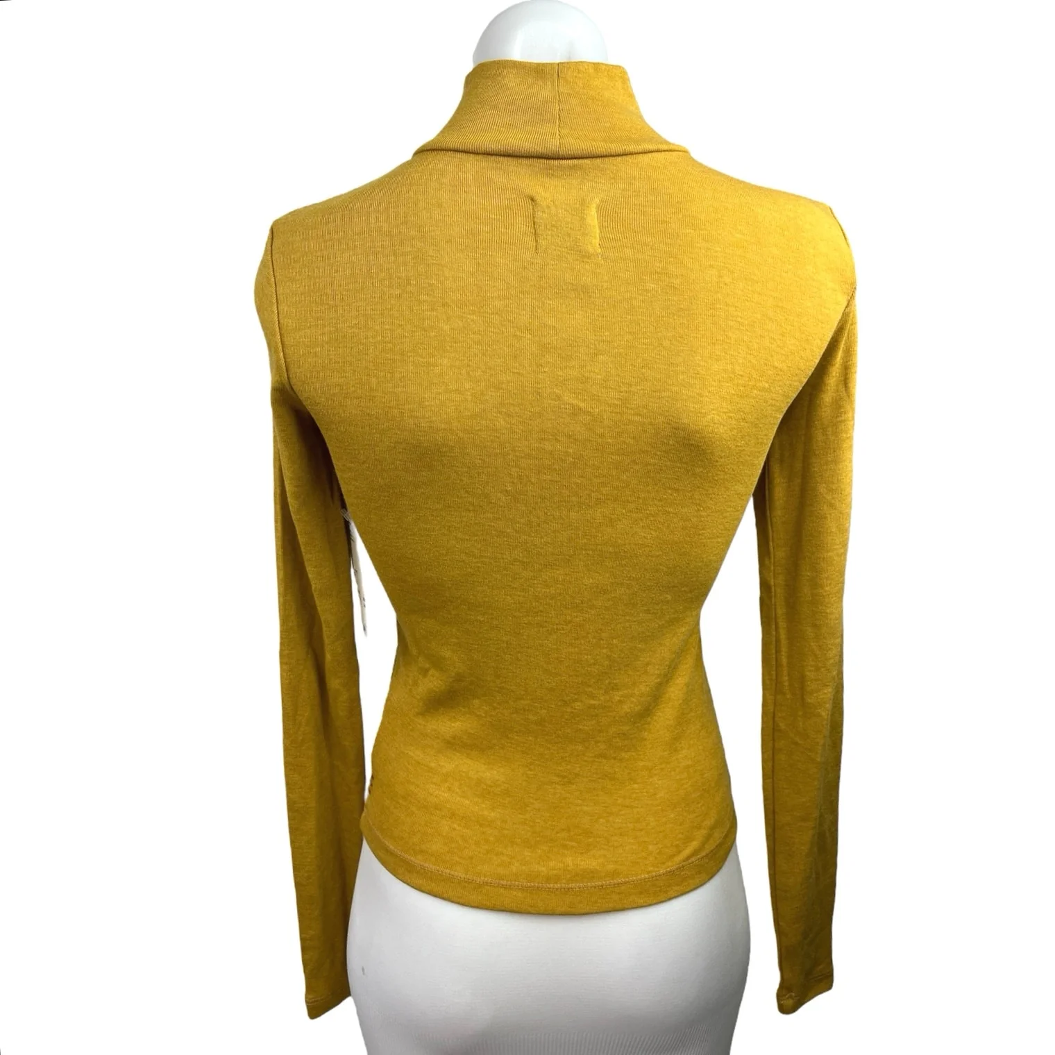 NEW Urban Outfitters BDG Yellow Turtleneck Pullover Long Sleeve Sweater Top XS - Image 2