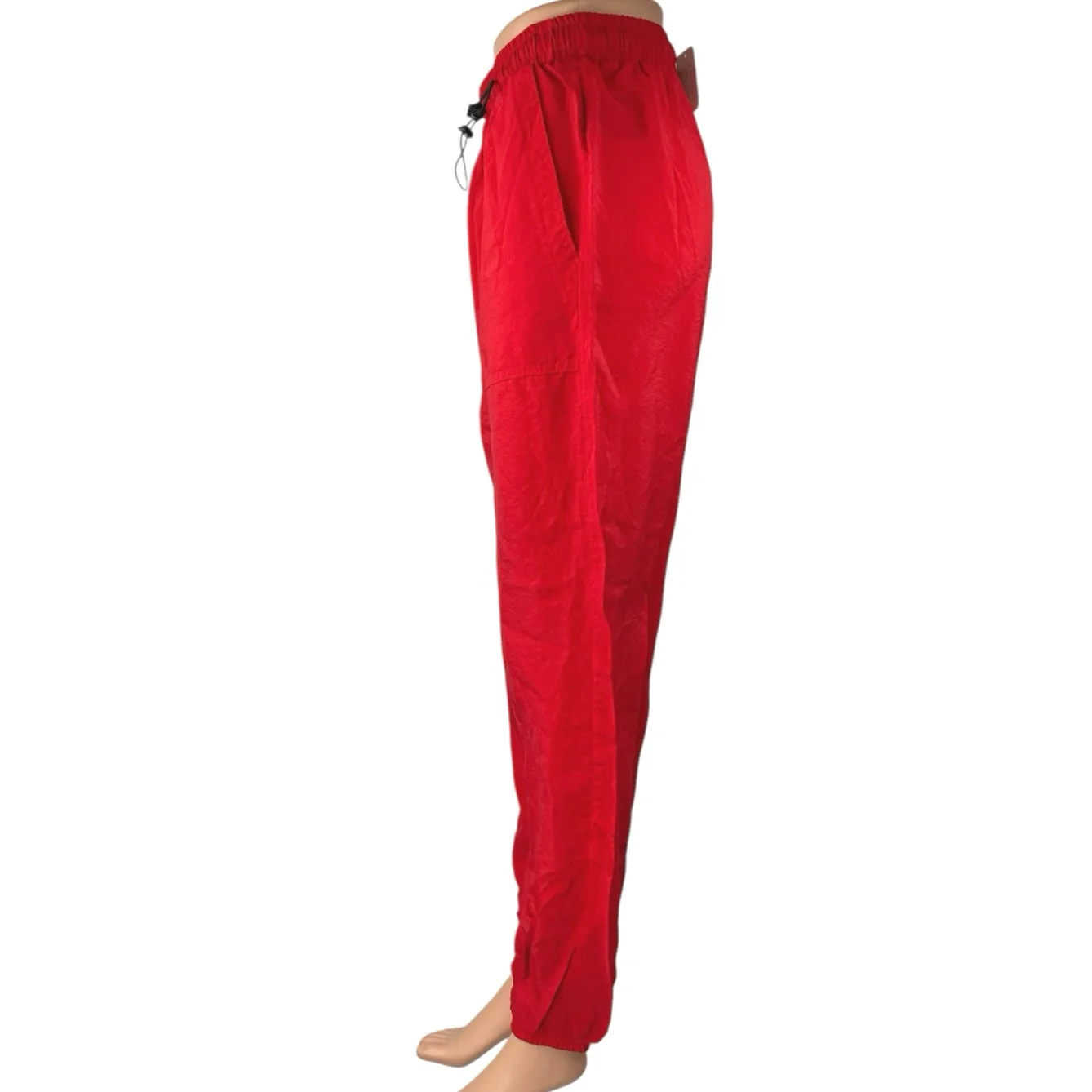 NEW Urban Outfitters Women's Red High Waisted Baggy Jogger Sweat Pants Size S - Image 2