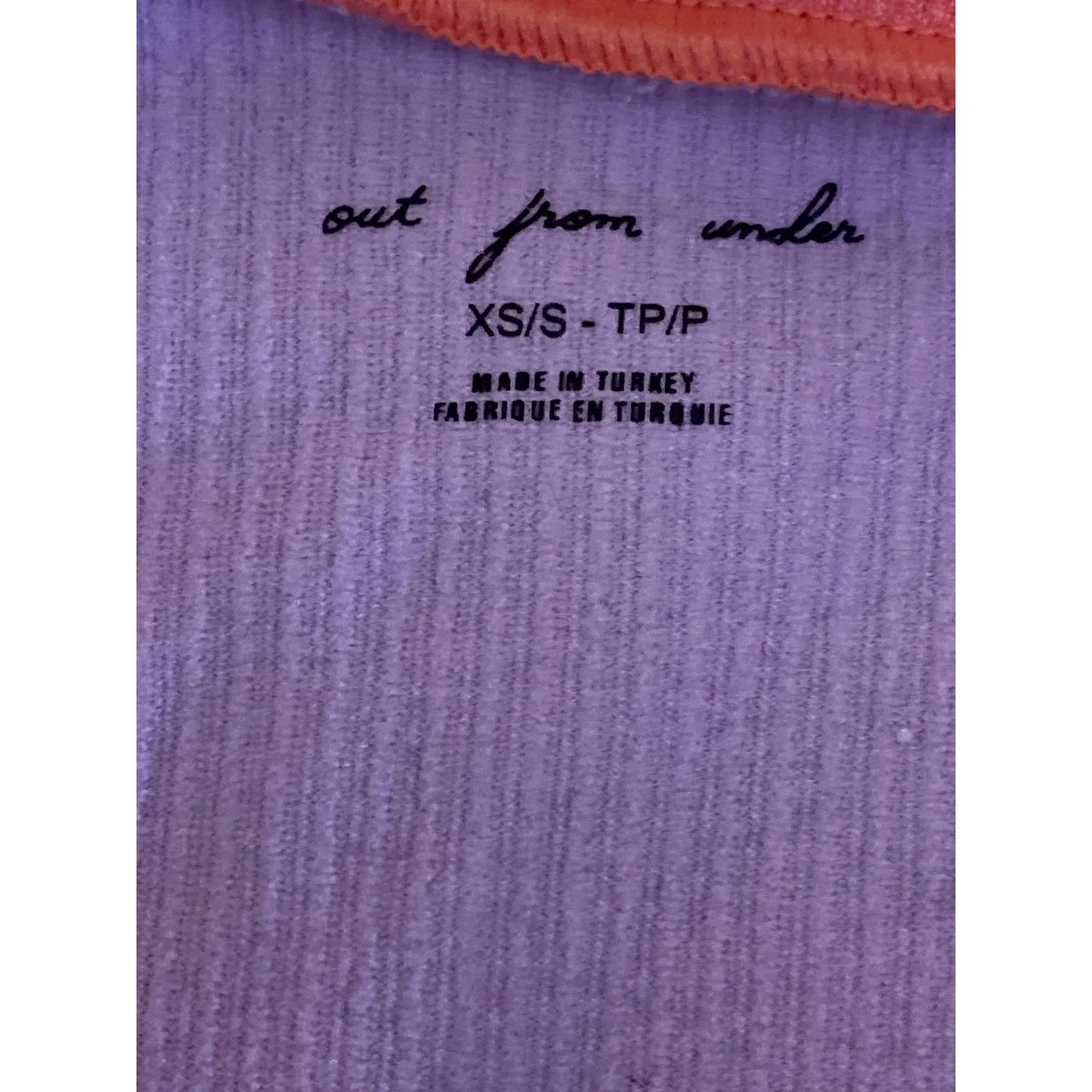 NEW Urban Outfitters X Out From Under Go For Gold Embroidered Crop Tee Top Sz XS - Image 5