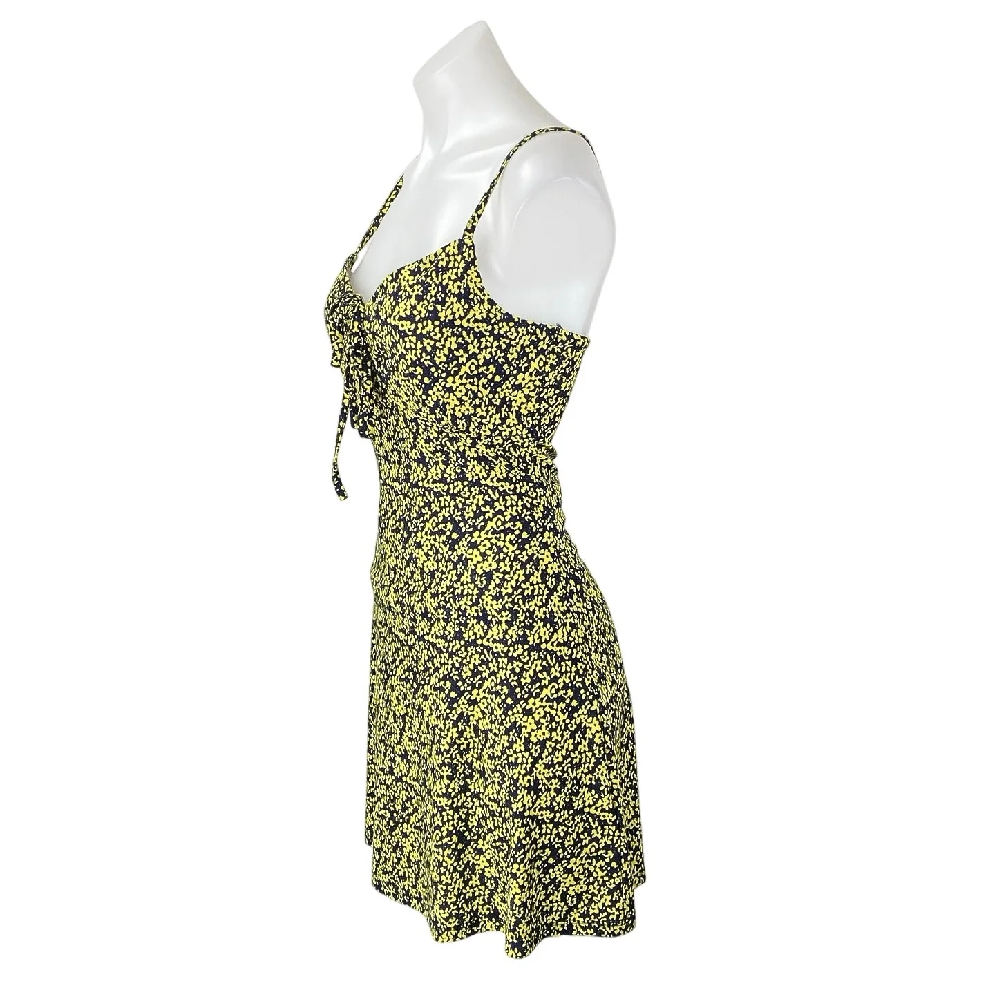 NEW Wednesday's Girl Multicolor Sleeveless Floral Cami Camisole Mini Dress Sz S - Image 2