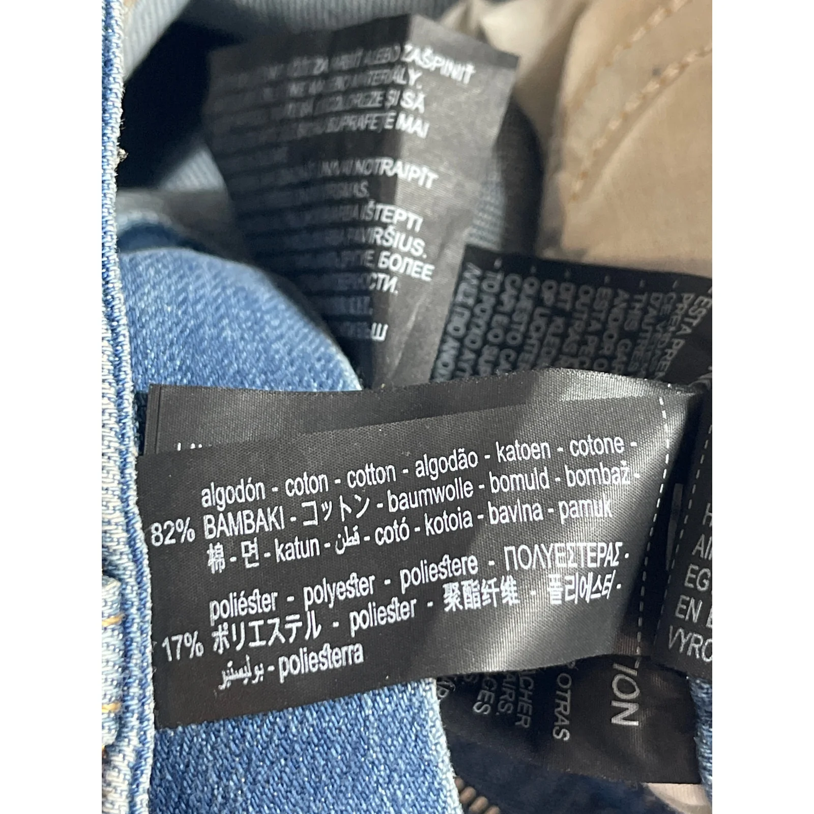 NEW Zara Blue High Rise Cropped Baggy Trouser Wide Leg Denim Jeans Pants Size 6 - Image 6