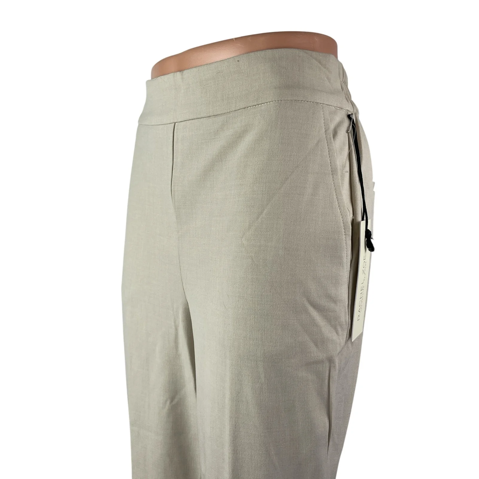 NEW Zara Women's Beige High Waisted Straight Leg Trousers Dress Pants Size S - Image 2