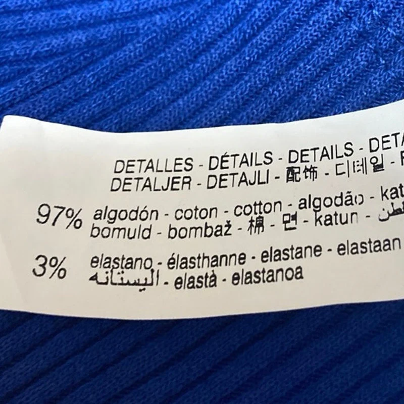 NEW Zara Women's Blue Rib Knit Sleeveless Cutout Mini Bodycon Tank Dress Size S - Image 4