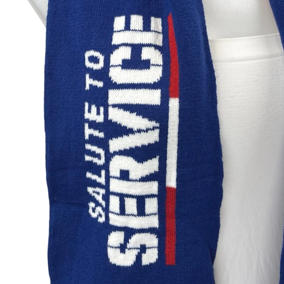 NFL Football New York Giants Veterans Salute to Service Fringe Shawl Wrap Scarf - Image 2