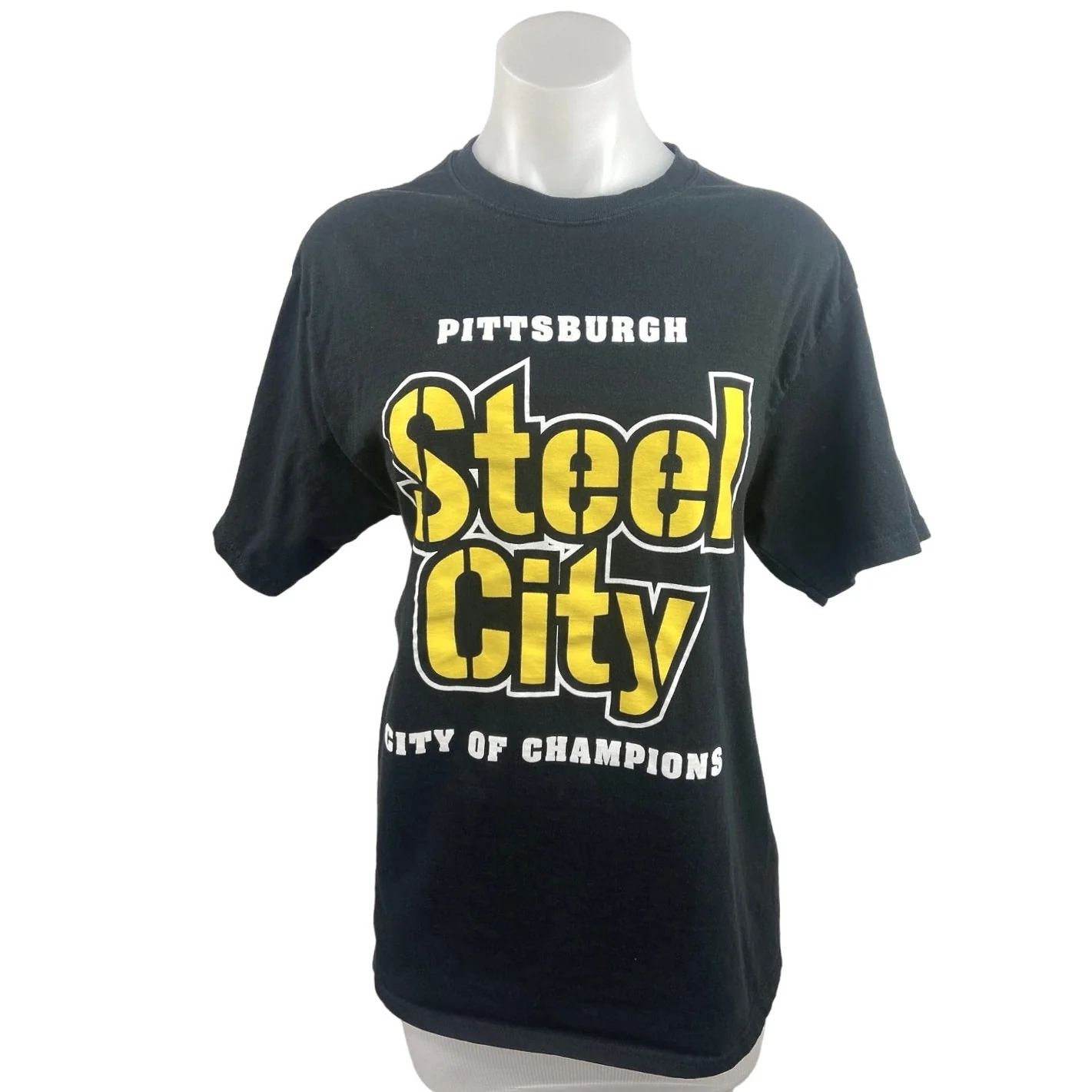 NFL Pittsburgh Steelers Football Steel City Sports Short Sleeve T-shirt Top Sz M