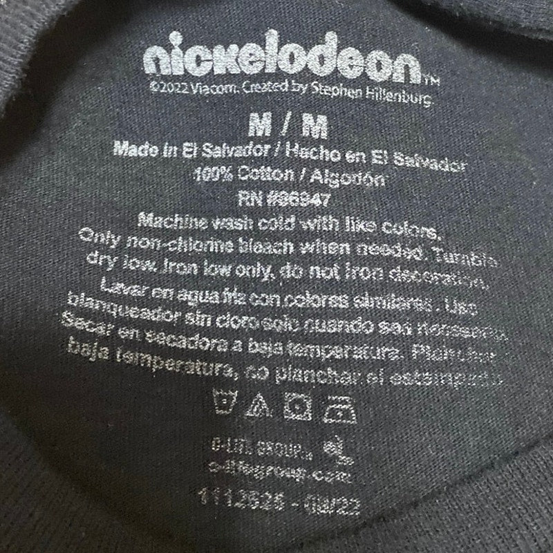 Nickelodeon Spongebob Rockin To The Max Men's Black Graphic Tee T-Shirt Top M - Image 4