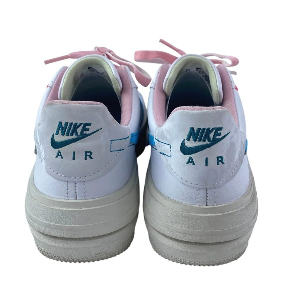 Nike Air Force 1 PLT.AF.ORM Women's White Pastel Low Top Athletic Sneakers 8.5 - Image 3