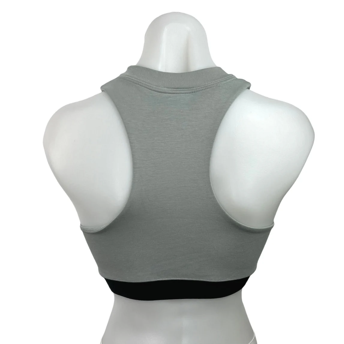 Nike Air Gray Sleeveless Racerback Knit Sports Activewear Tank Crop Top Size XS - Image 2