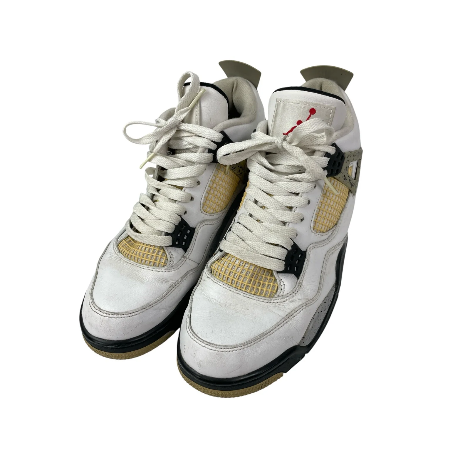 Nike Air Jordan 4 Retro Men's White Athletic Basketball Sneakers Shoes Size 9.5 - Image 2