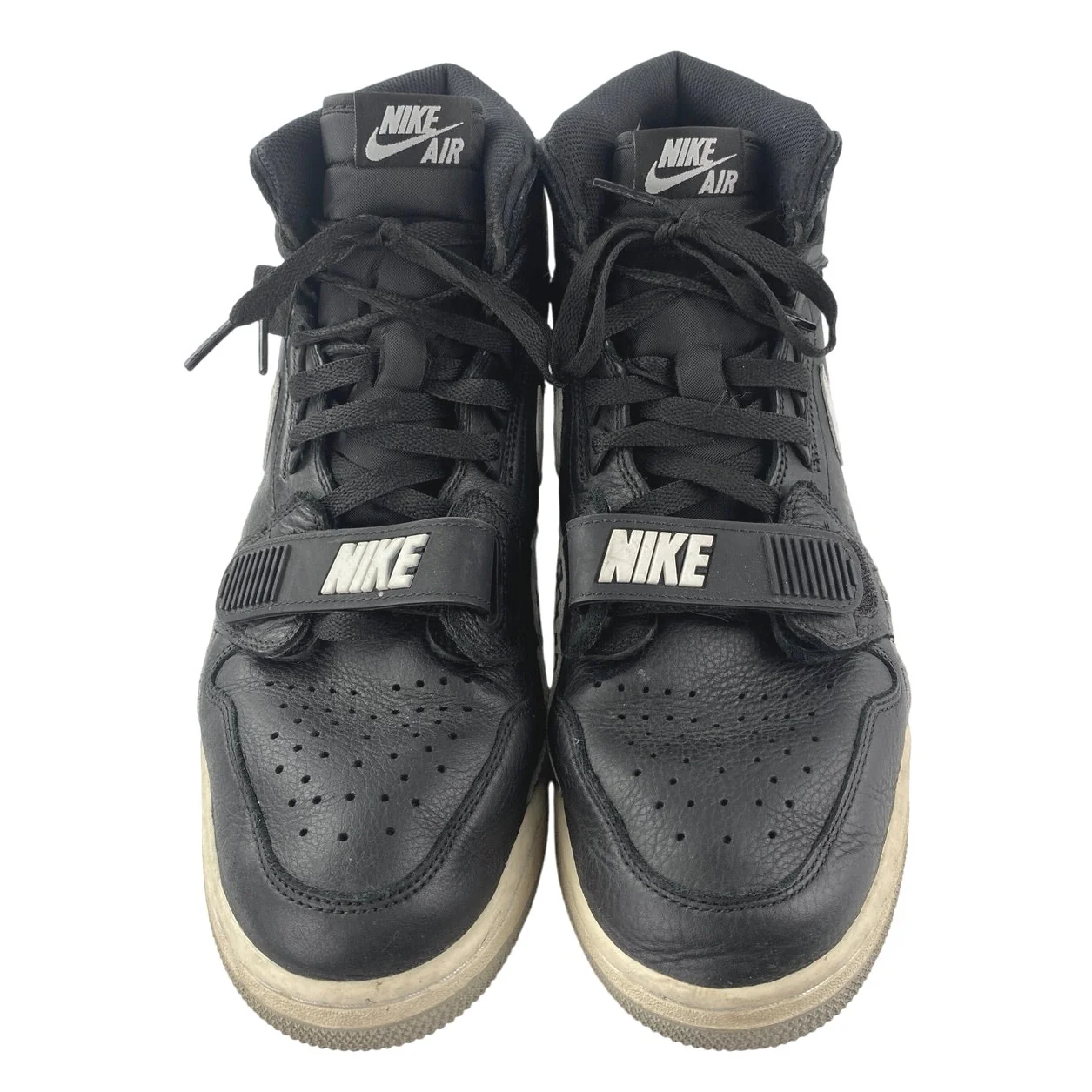 Nike Air Jordan Legacy 312 Oreo Men's Black Leather High Top Sneakers Shoes 12 - Image 2