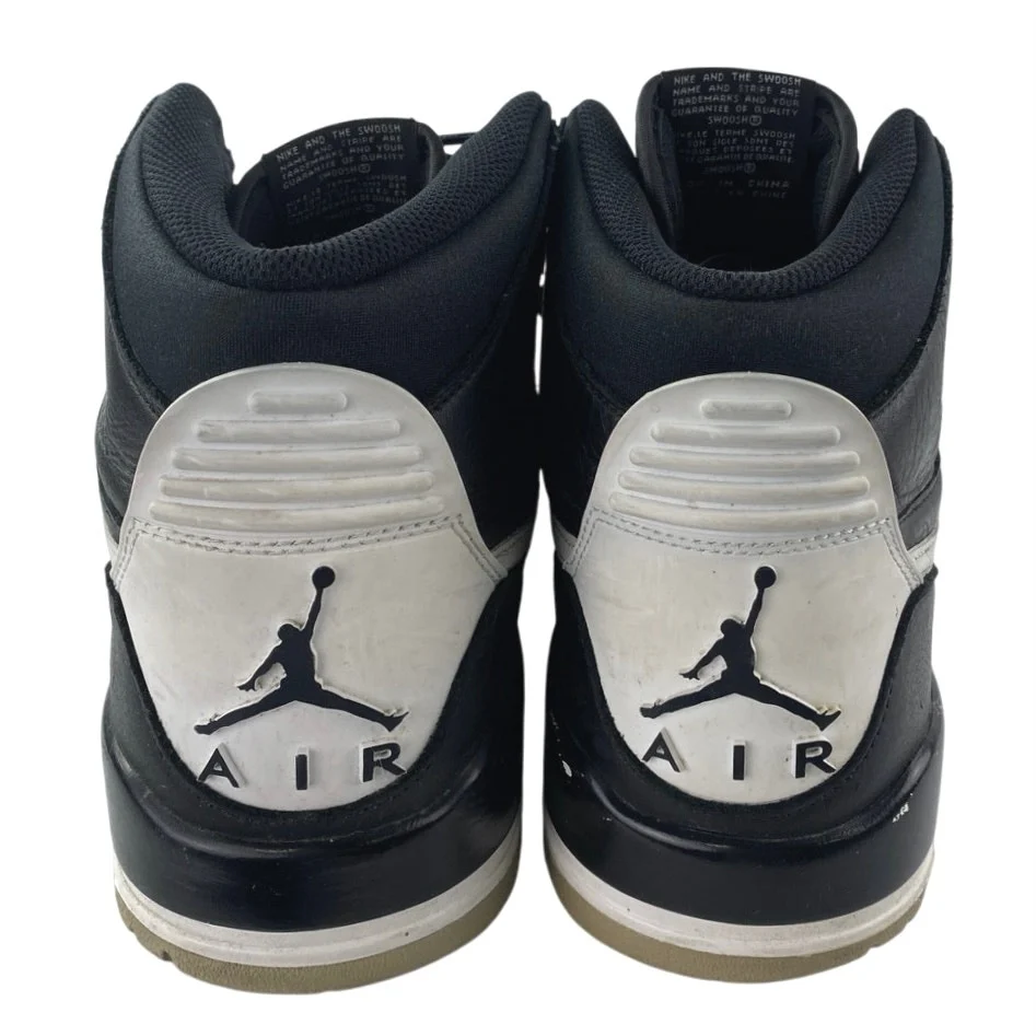 Nike Air Jordan Legacy 312 Oreo Men's Black Leather High Top Sneakers Shoes 12 - Image 3