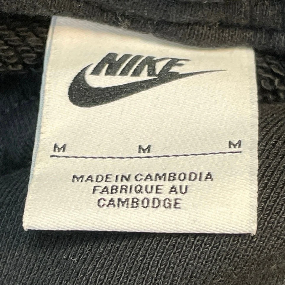 Nike Black Elastic Waist Drawstring Tapered Lounge Trousers Jogger Pants Size M - Image 4