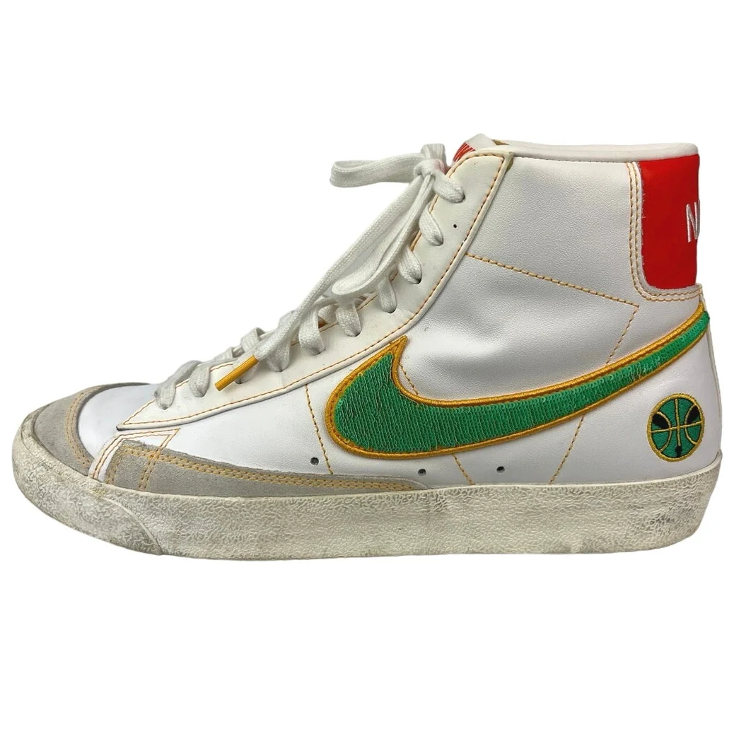 Nike Blazer Mid 77 Vintage Rayguns Womens White Lace Up Sneakers Shoes Size 10 - Image 2