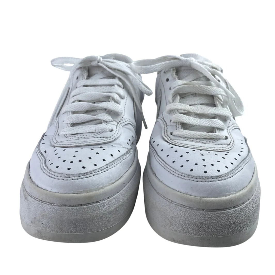 Nike Court Vision Alta Womens White Leather Platform Trainers Sneakes Shoes 8.5 - Image 3